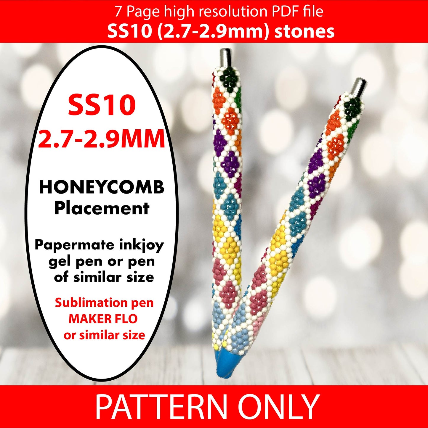 SS10 Spring Argyle Ombre bling pen template,rhinestone pen pattern,bling pattern,rhinestone template,diy,dotz,honeycomb,Pink color melt