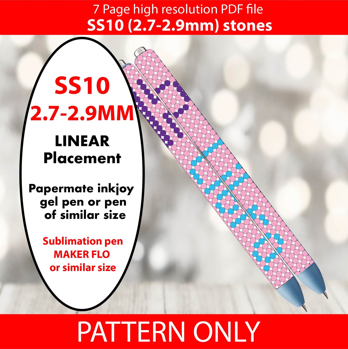 SS10 Libra bling pen template,rhinestone pen pattern, bling pattern,rhinestone template,diy,dotz,abstract pattern,diy,pdf,zodiac bling pen, astrological template