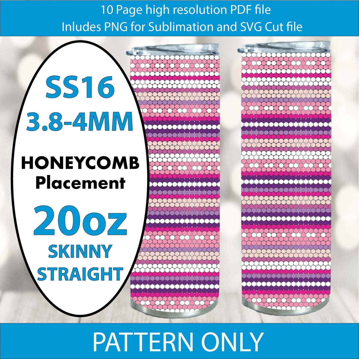 SS16 (3.8-4mm) Sweet Serape bling tumbler pattern,rhinestone tumblers,rhinestone patterns,bling patterns,diy,valentines day,love,sublimation,png,svg