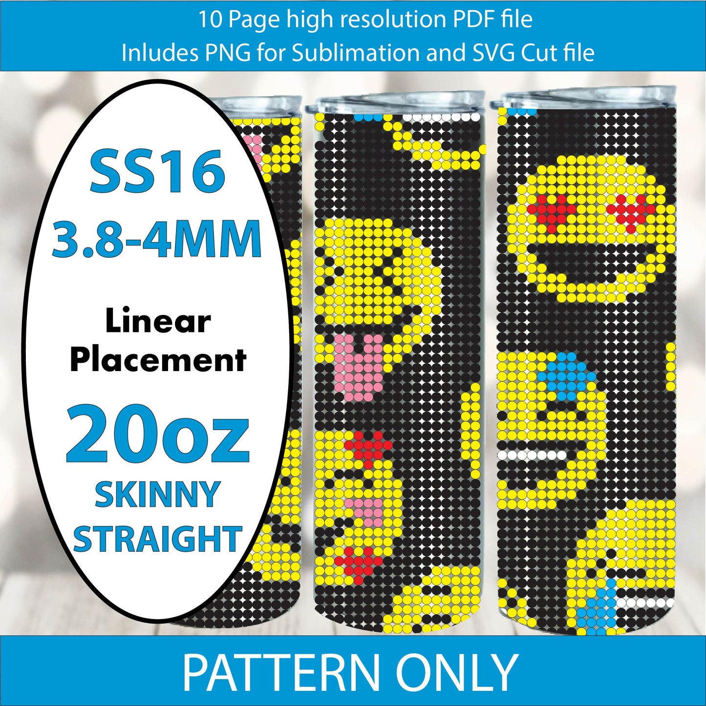 SS16 (3.8-4mm) Emoticon bling tumbler template,rhinestone graph,bling graph,rhinestone tumbler,laughing emote,love emote,png,pdf,svg,handcrafted gift