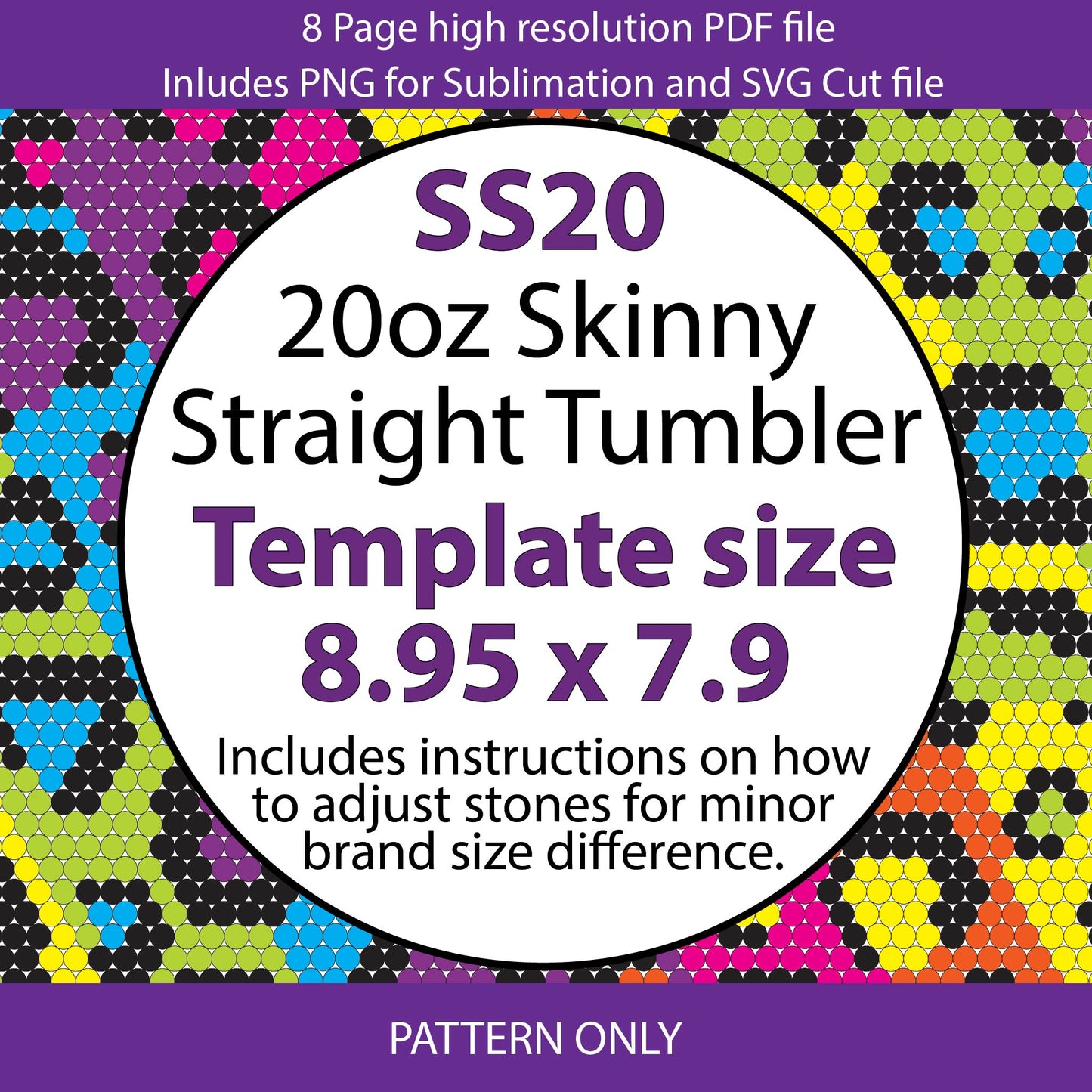 SS20 (4.8-5mm) Neon Leopard Print bling tumbler pattern,rhinestone tumblers,rhinestone patterns,bling patterns,diy,flatback,leopard bling,rainbow,