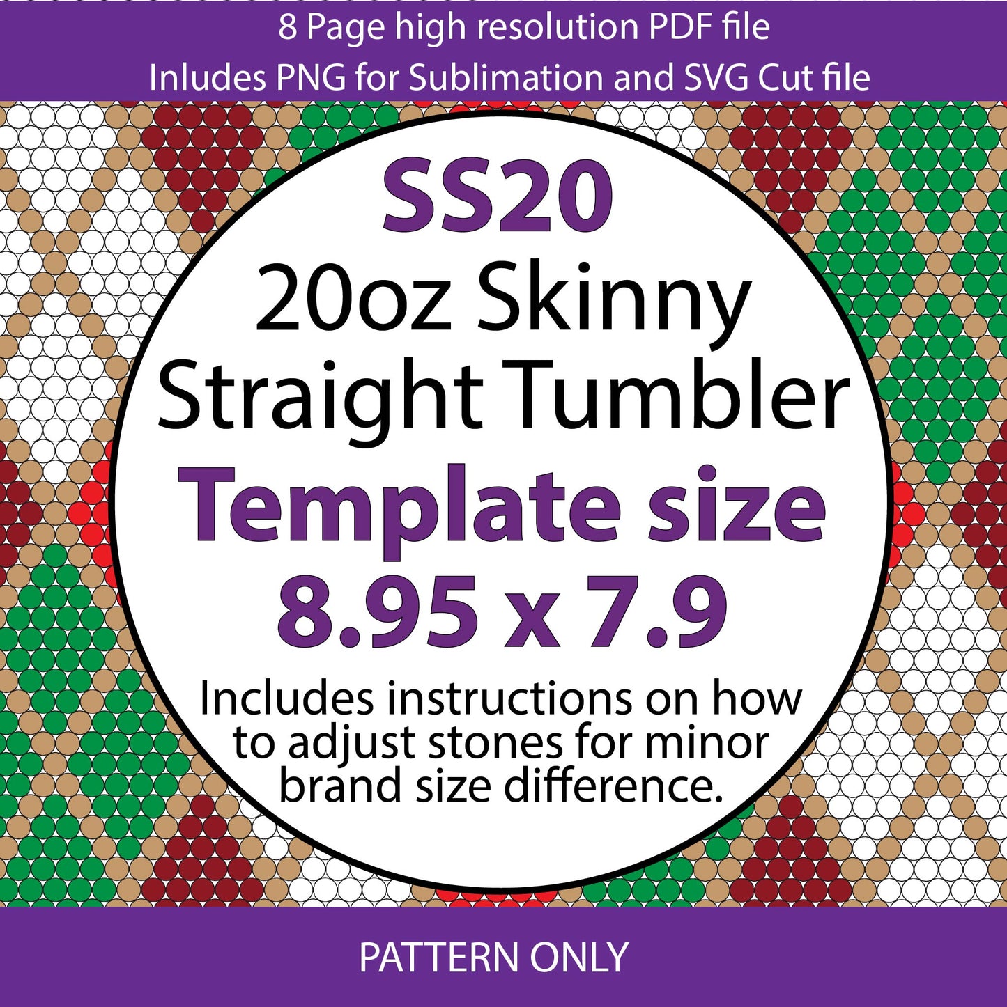 SS20 (4.8-5mm) Santas Argyle bling tumbler pattern,rhinestone tumblers,rhinestone patterns,bling patterns,diy,sublimation,png,svg