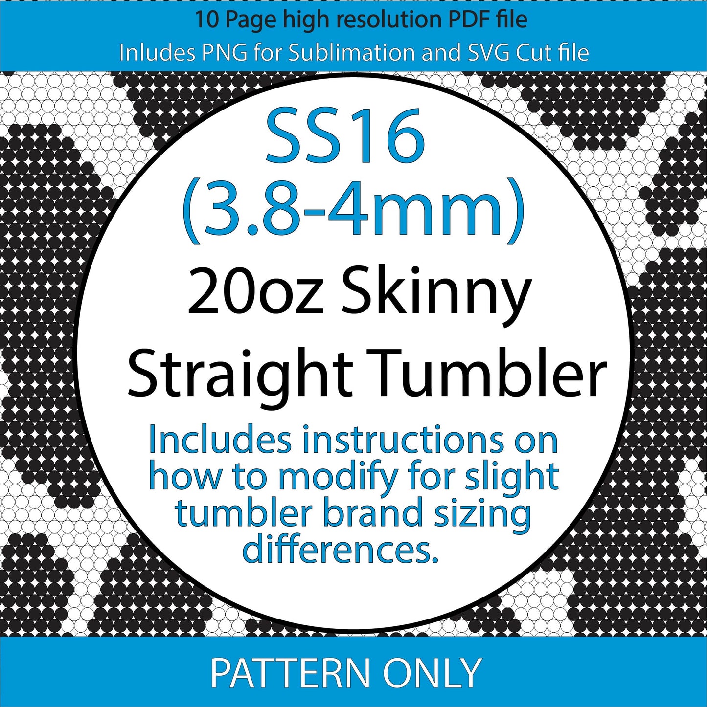 SS16 (2.7-2.9mm) Basic Cow Print bling tumbler pattern,rhinestone tumblers,rhinestone patterns,bling patterns,diy,black and white,sublimation,png,svg