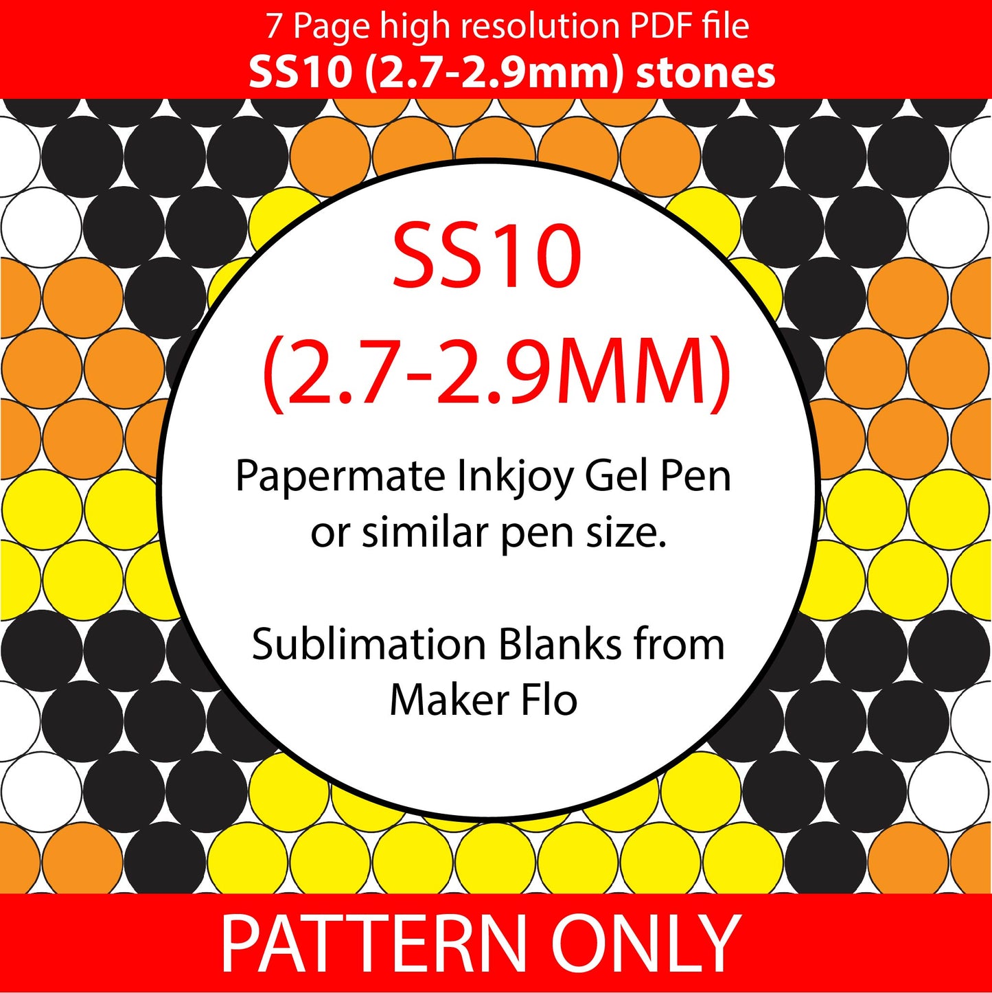 SS10 (2.7-2.9mm) Candy Corn bling pen,bling pen template,Rhinestone pen pattern,Graph template,Rhinestone template,diy,dotz,halloween,spooky diamonds, candy wraps