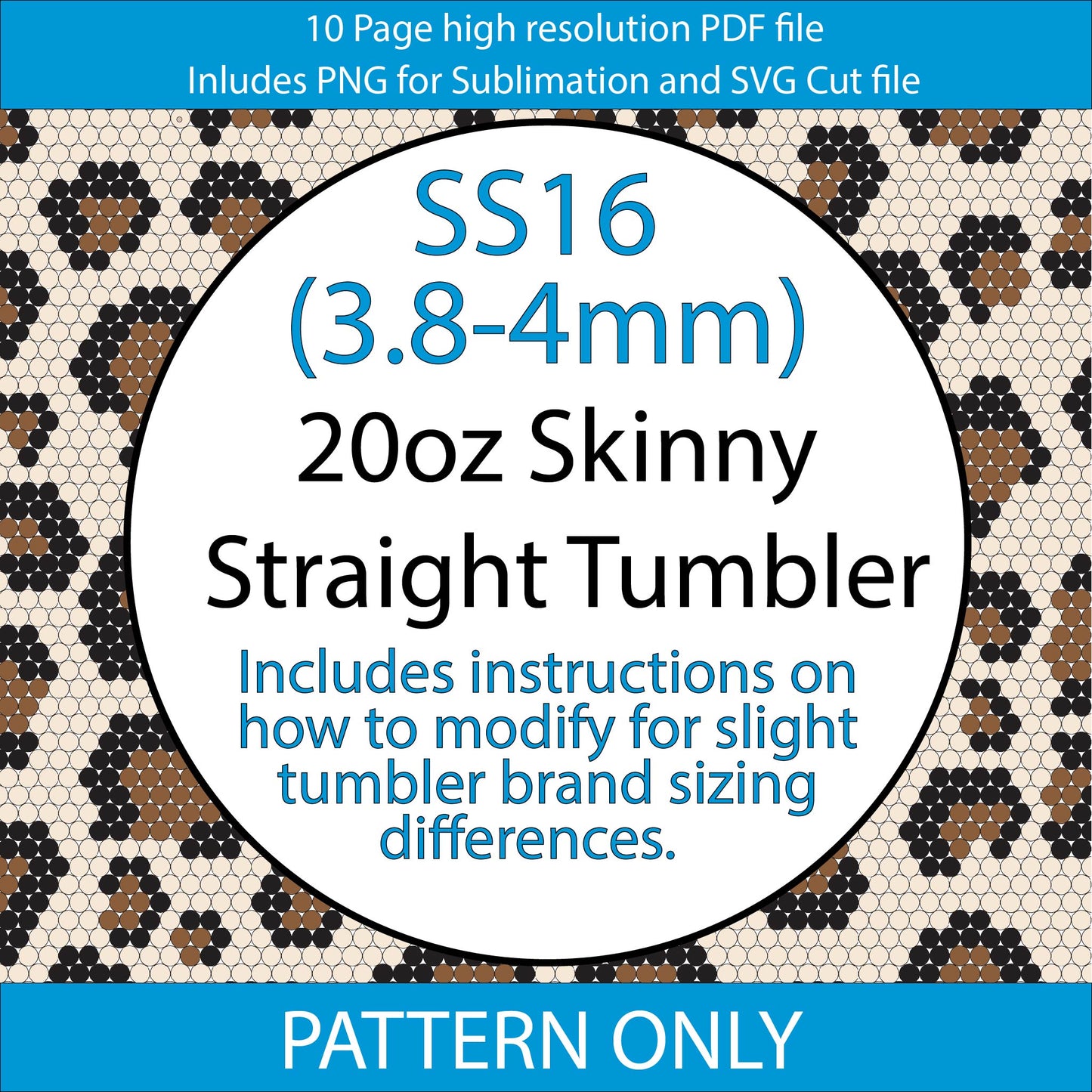 SS16 (3.8-4mm) Basic Leopard Print bling tumbler pattern,rhinestone tumblers,rhinestone patterns,bling patterns,diy,leopard bling,sublimation,png,svg
