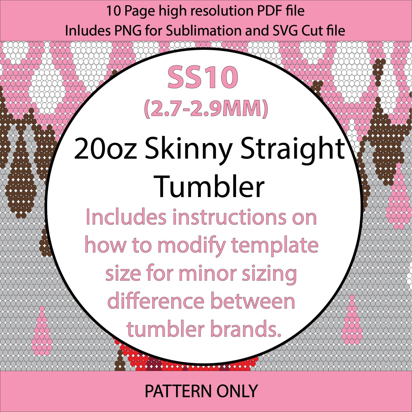 SS10 (2.7-2.9mm) Neapolitan Strawberry bling tumbler,rhintestone template,bling graph,tumbler wrap,bling sublimation,PNG,pdf,svg,diy,cute fruit,kawaii strawberry