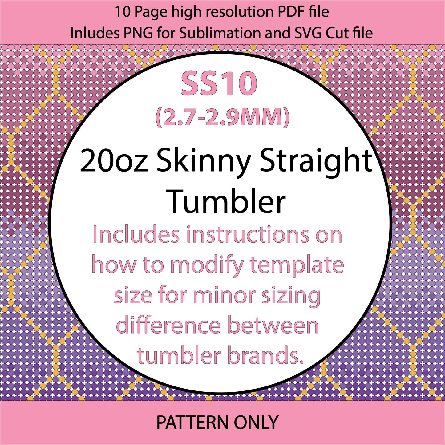 SS10 (2.7-2.9mm) Cotton Candy Diamond bling tumbler pattern,rhinestone tumblers,rhinestone patterns,bling patterns,flatback crystals,purple ombre,pink ombre,