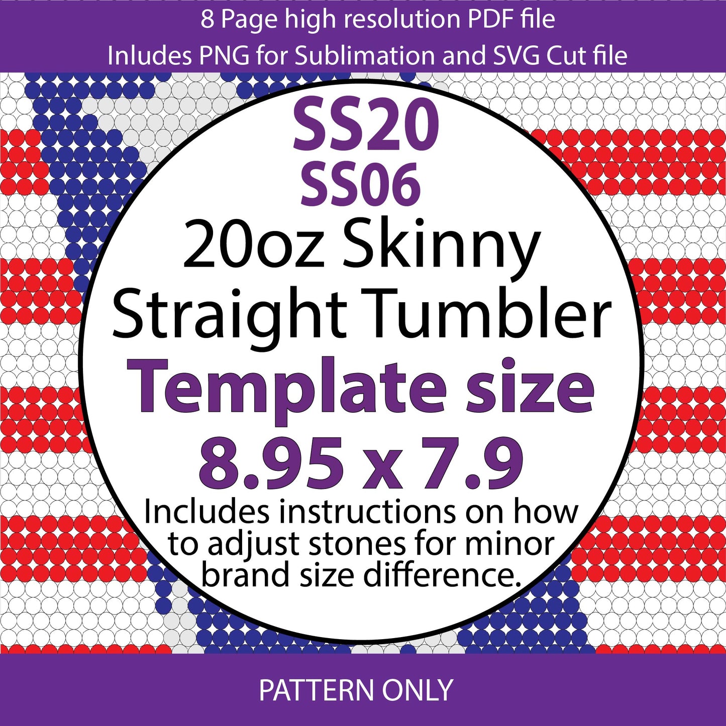 SS20 (4.8-5mm) Stars N Stripes bling tumbler,stones,bling pattern,tumbler graph,rhinestone tumbler,honeycomb template,dotz,american flag,patriotic