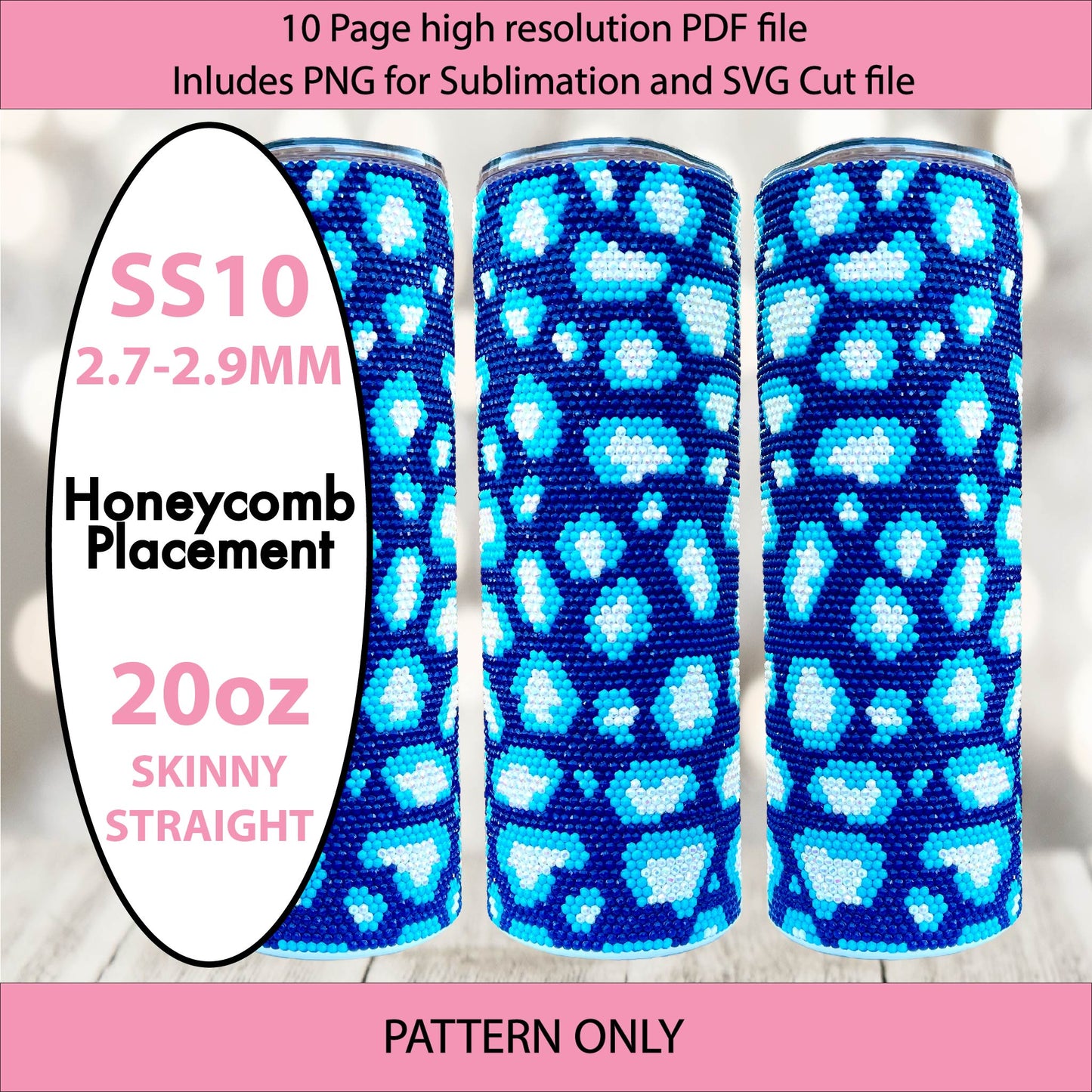 SS20 (4.8-5mm) Hanukkah Leopard Print bling tumbler pattern,rhinestone tumblers,rhinestone patterns,bling patterns,diy,leopard bling,sublimation,png,svg