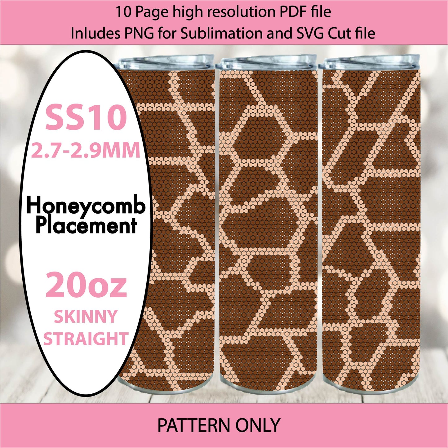 SS10 Basic Giraffe bling tumbler pattern,rhinestone tumblers,rhinestone patterns,bling patterns,diy,wild animal bling,sublimation,png,svg