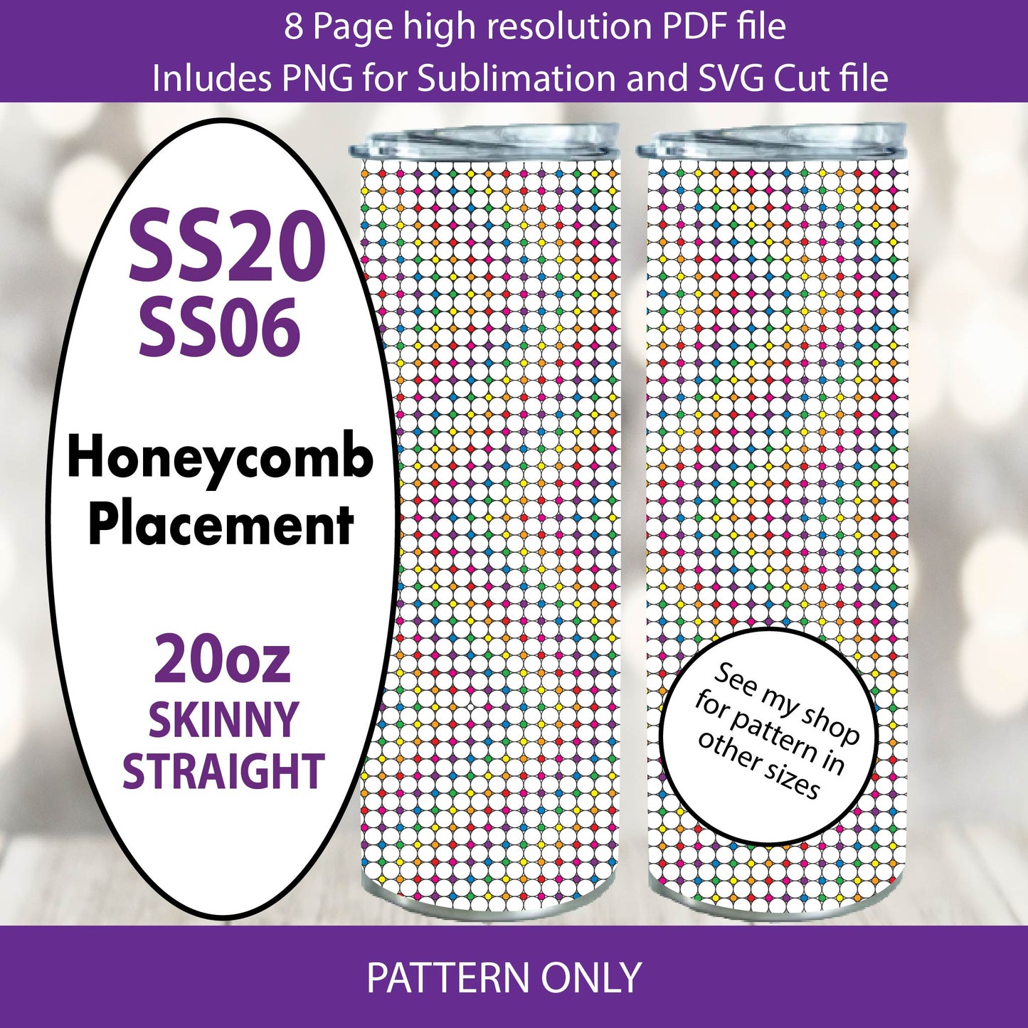 SS20-SS06 Dual stone size Hidden Rainbow Switchback bling tumbler,tumbler graph,rhinestone tumbler,Linear Honeycomb placement,magic eye,diy