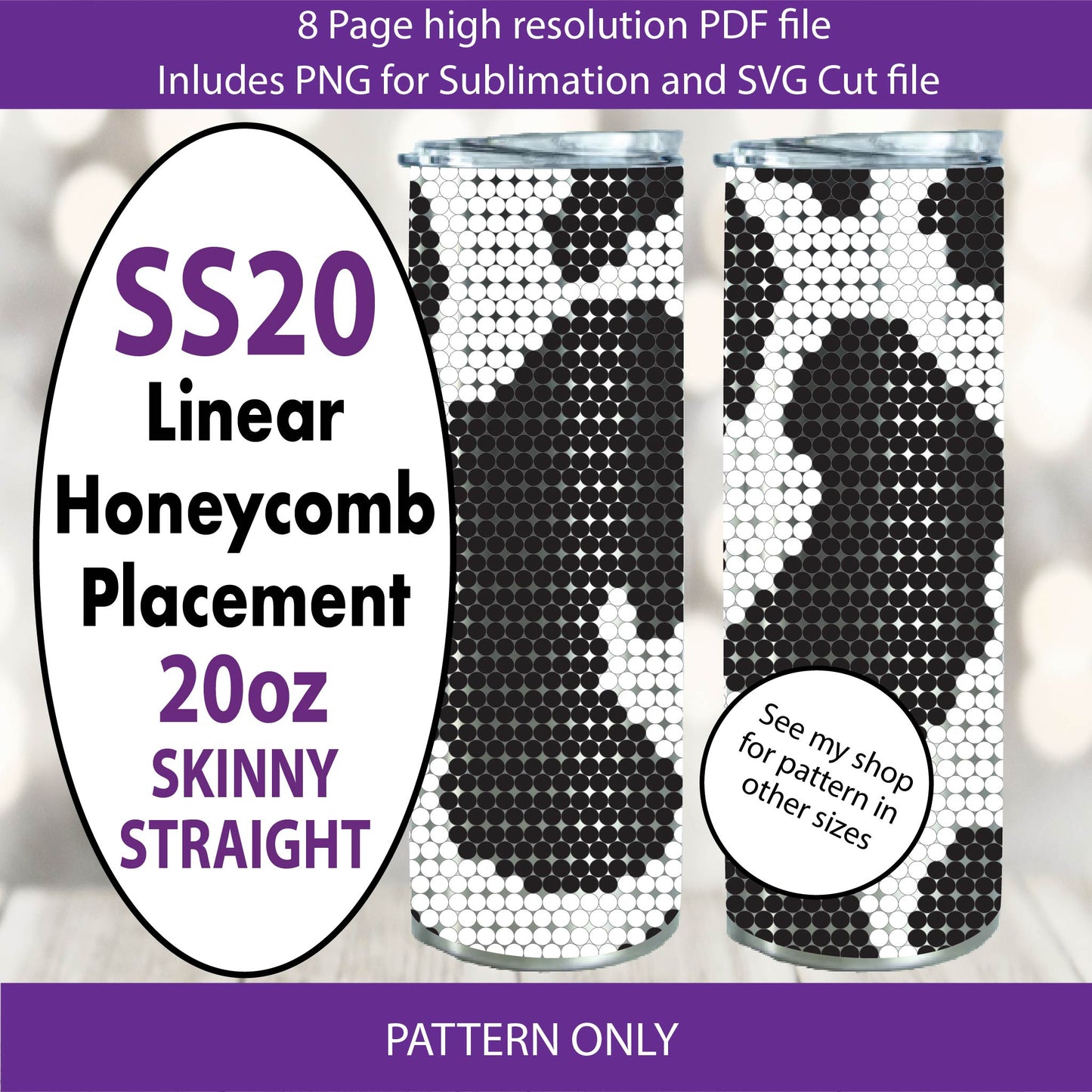 SS20 (4.8-5mm)Basic Cow Print bling tumbler pattern,rhinestone tumbler,rhinestone patterns,bling patterns,diy,black n white bling,sublimation,png,svg