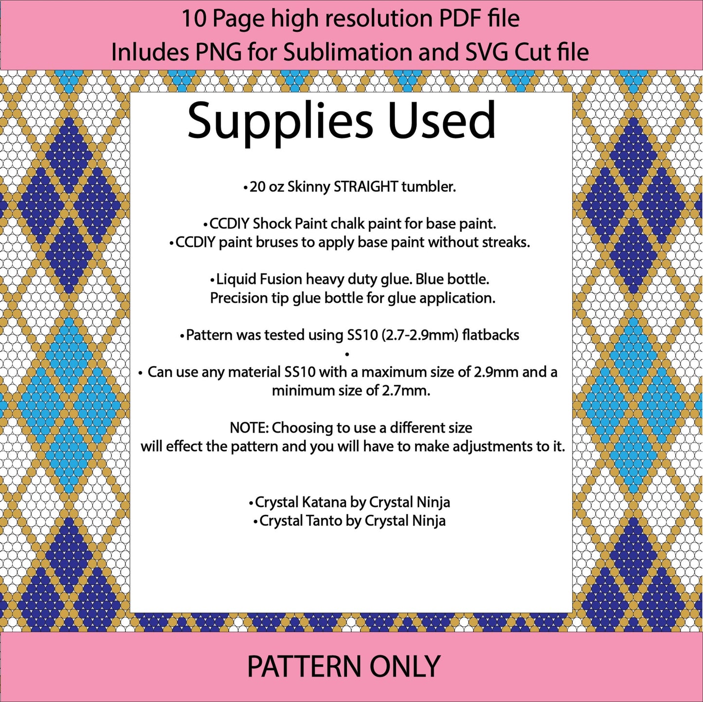 SS20 (4.8-5mm) Hanukkah Argyle bling tumbler pattern,rhinestone tumblers,rhinestone patterns,bling patterns,diy,leopard bling,sublimation,png,svg