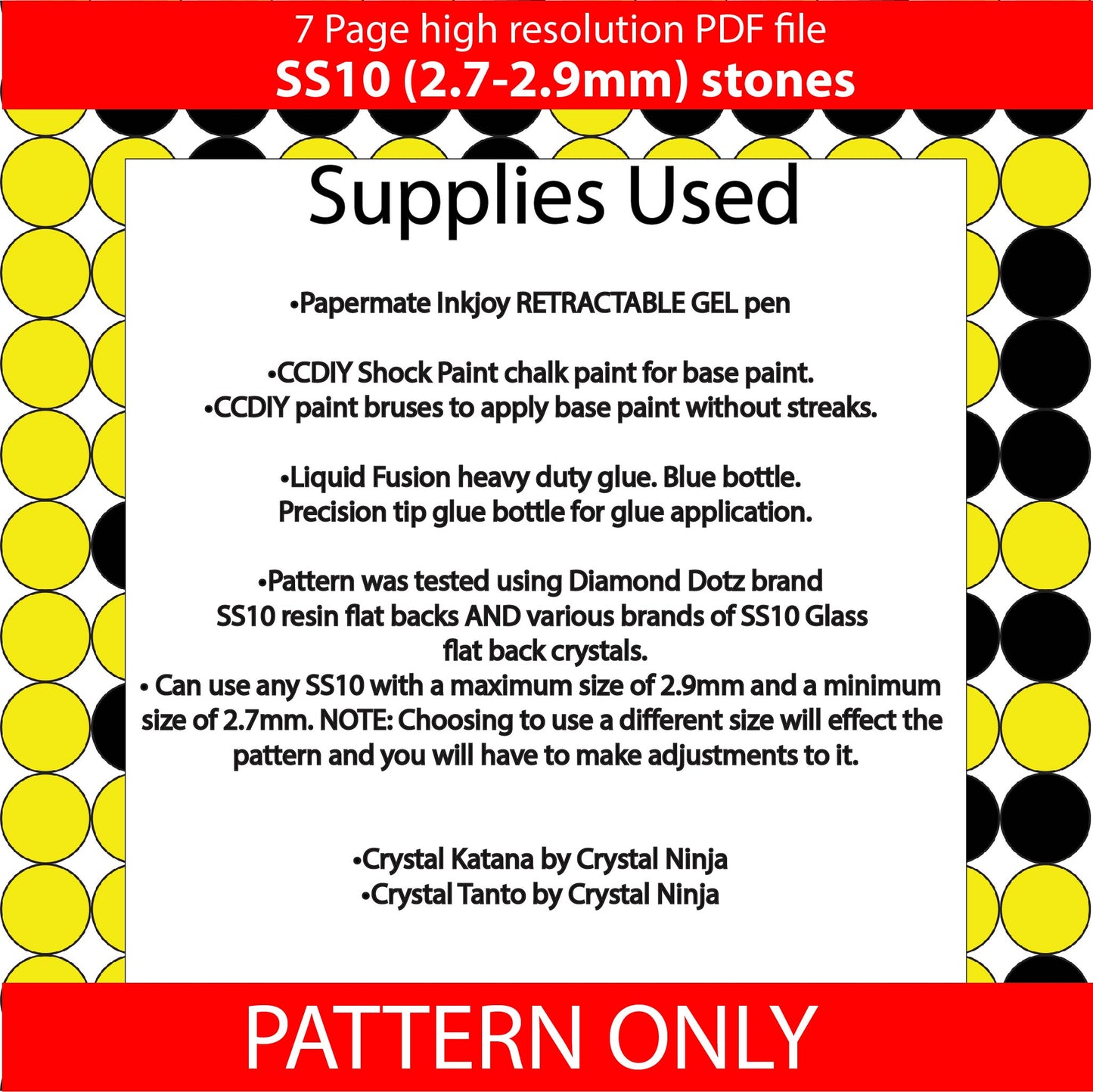 SS10 (2.7-2.9mm) Teacher Bling pen PATTERN,Rhinestone pen,Rhinestone pencil,Rhinestone tumbler,PDF,Full color,graph pattern, square stitch, teacher gift