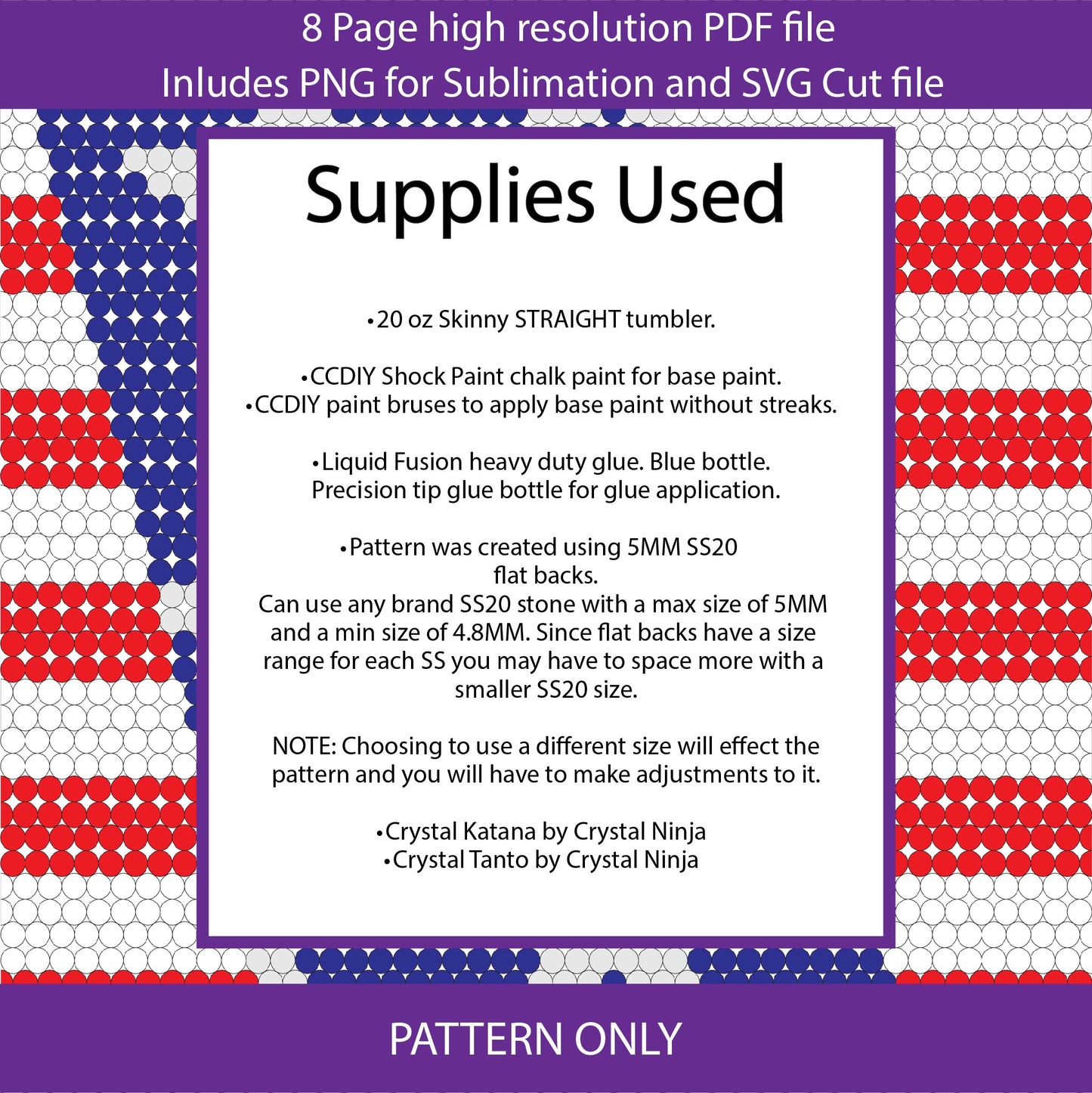 SS20 (4.8-5mm) Stars N Stripes bling tumbler,stones,bling pattern,tumbler graph,rhinestone tumbler,honeycomb template,dotz,american flag,patriotic