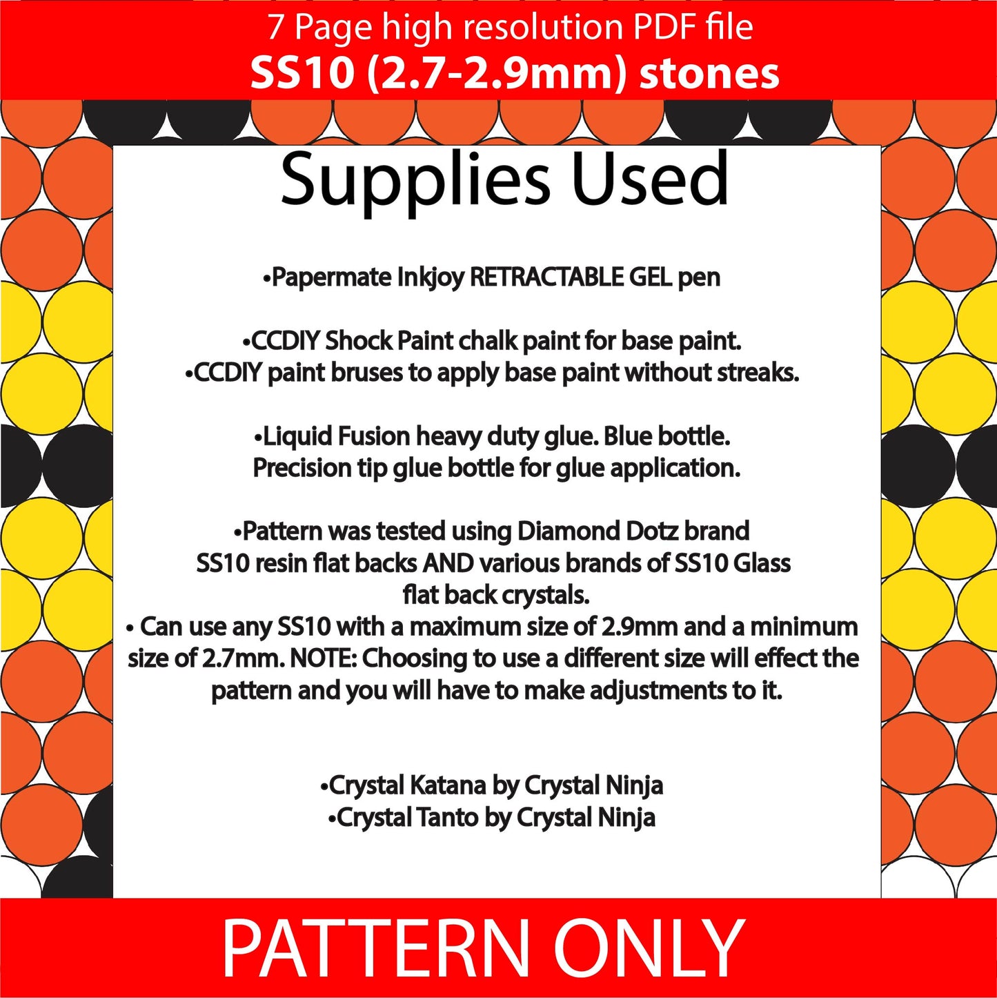SS10 (2.7-2.9mm) Candy Corn Diamonds bling pen,bling pen template,Rhinestone pen pattern,Graph template,Rhinestone template,diy,dotz,halloween,spooky diamonds, candy wraps