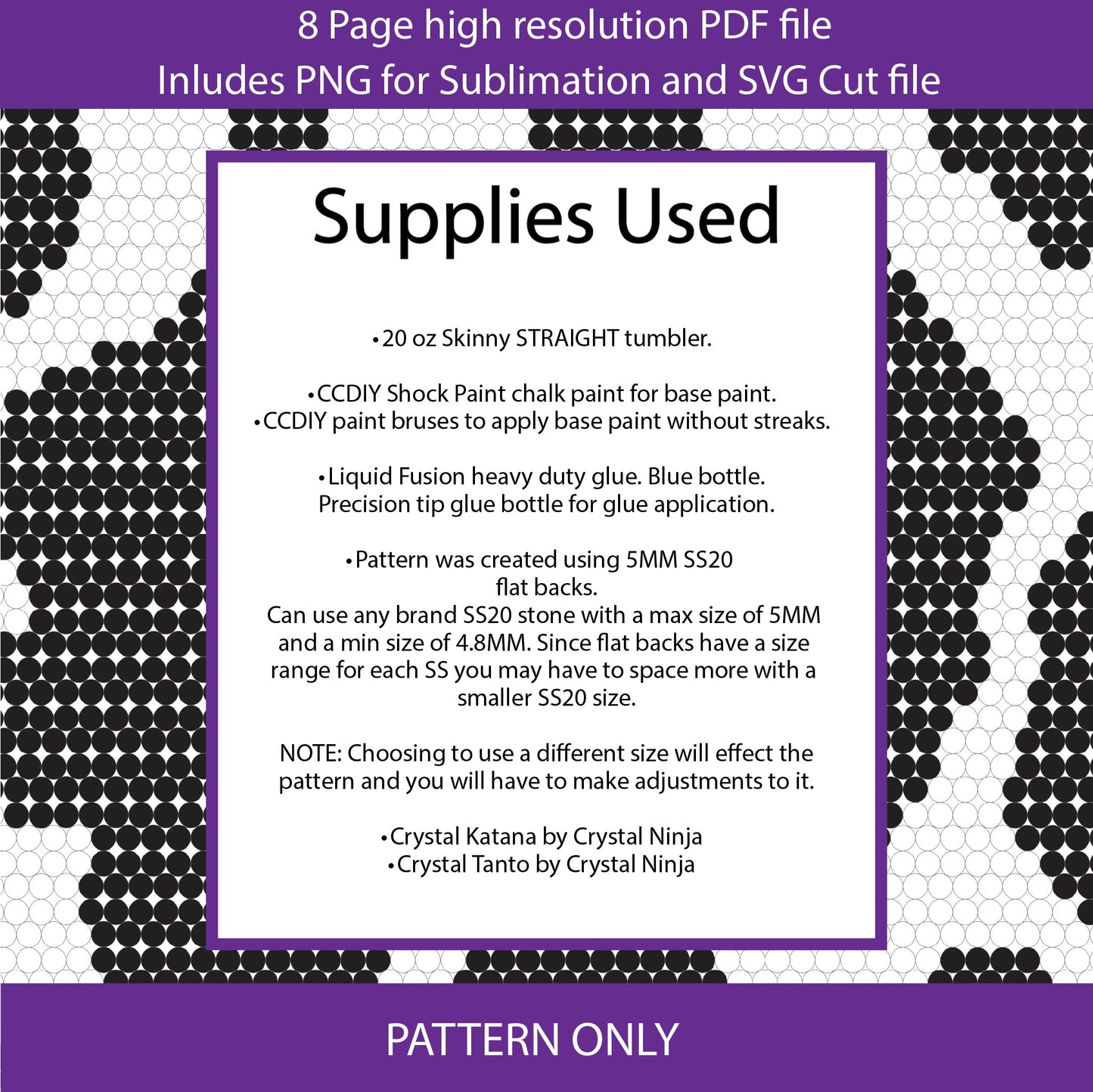 SS20 (4.8-5mm)Basic Cow Print bling tumbler pattern,rhinestone tumbler,rhinestone patterns,bling patterns,diy,black n white bling,sublimation,png,svg