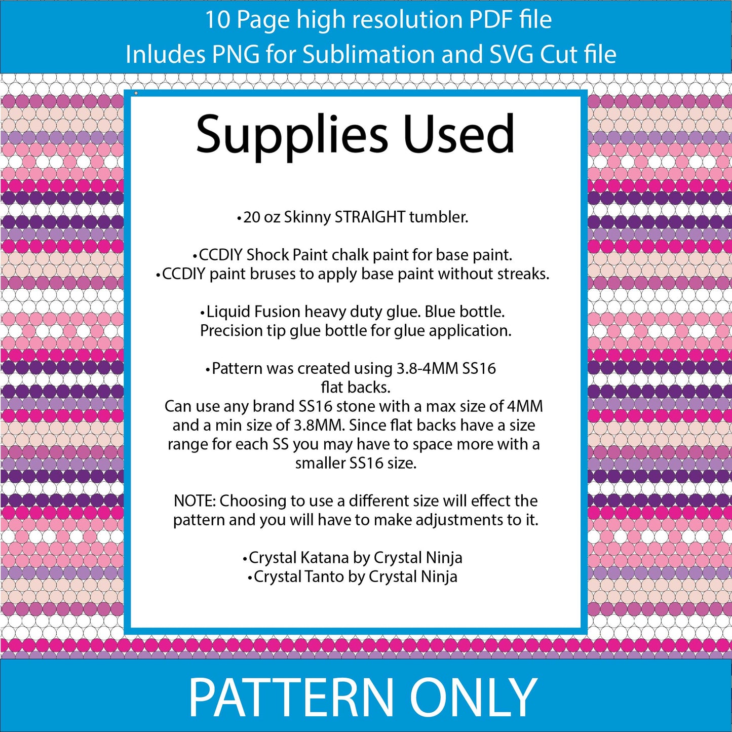 SS16 (3.8-4mm) Sweet Serape bling tumbler pattern,rhinestone tumblers,rhinestone patterns,bling patterns,diy,valentines day,love,sublimation,png,svg