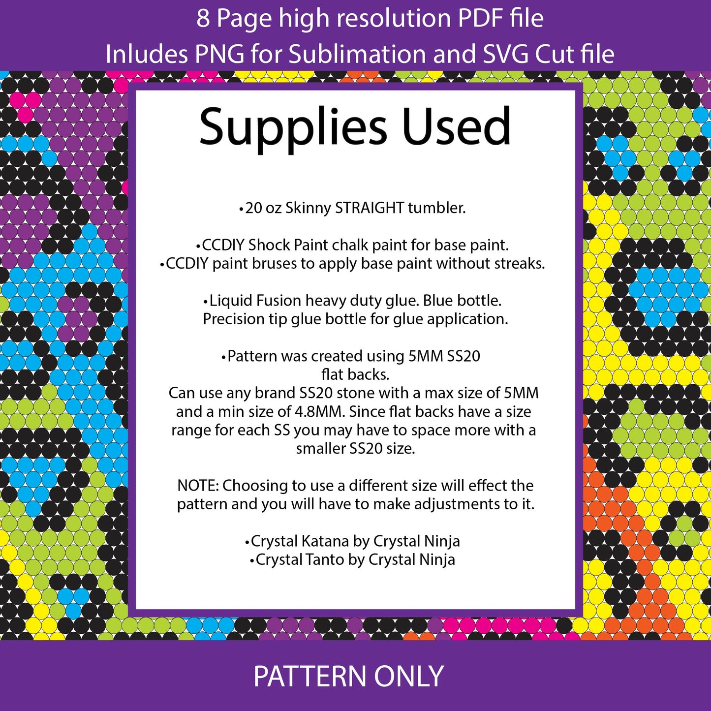 SS20 (4.8-5mm) Neon Leopard Print bling tumbler pattern,rhinestone tumblers,rhinestone patterns,bling patterns,diy,flatback,leopard bling,rainbow,