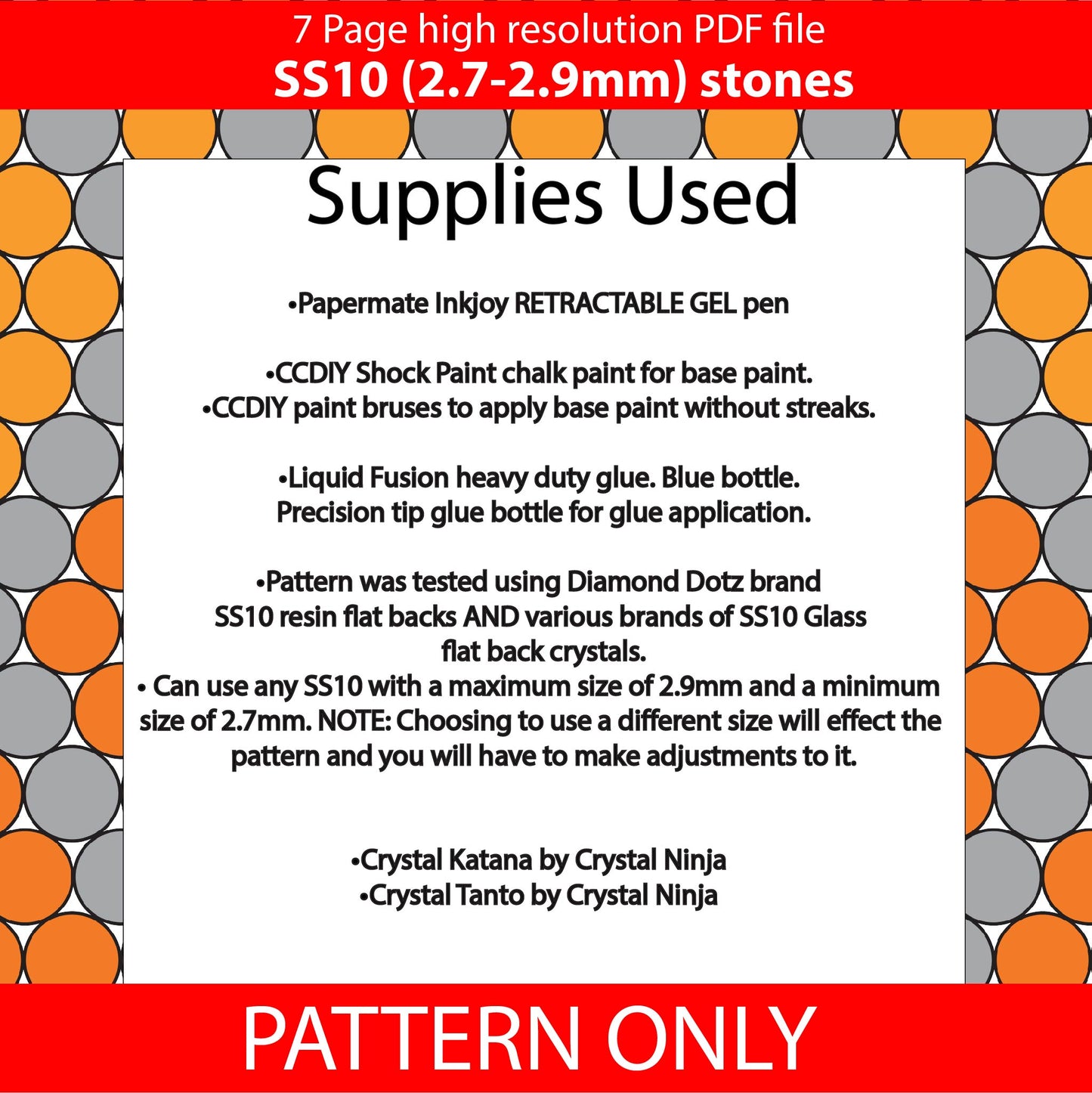 SS10 Shimmery Yellow to Red Argyle Ombre bling pen template,rhinestone pen pattern,bling pattern,rhinestone template,diy,dotz,honeycomb,fire
