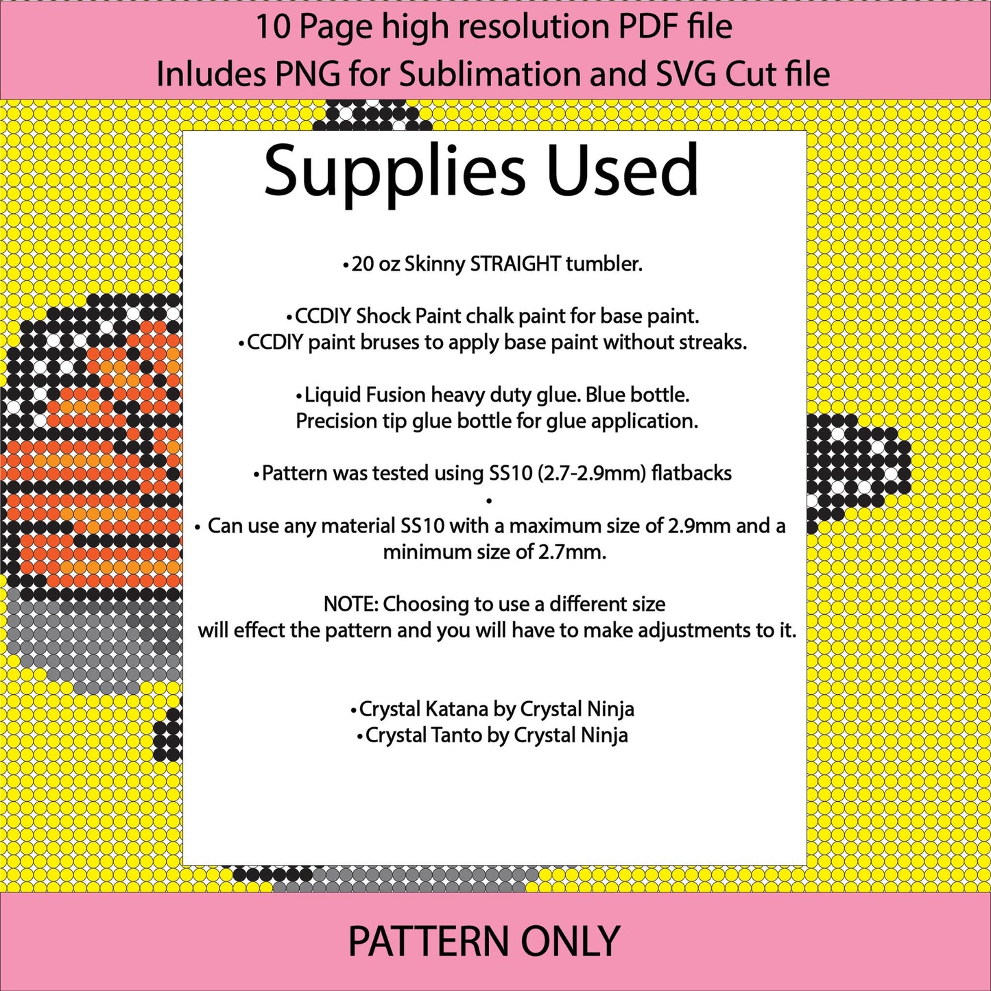 SS10 (2.7-2.9mm) Yellow Monarch Butterfly Bling Tumbler,Bling graph,graph,monarch pattern,butterfly wrap,linear placement,sublimation,gifts for her,diy