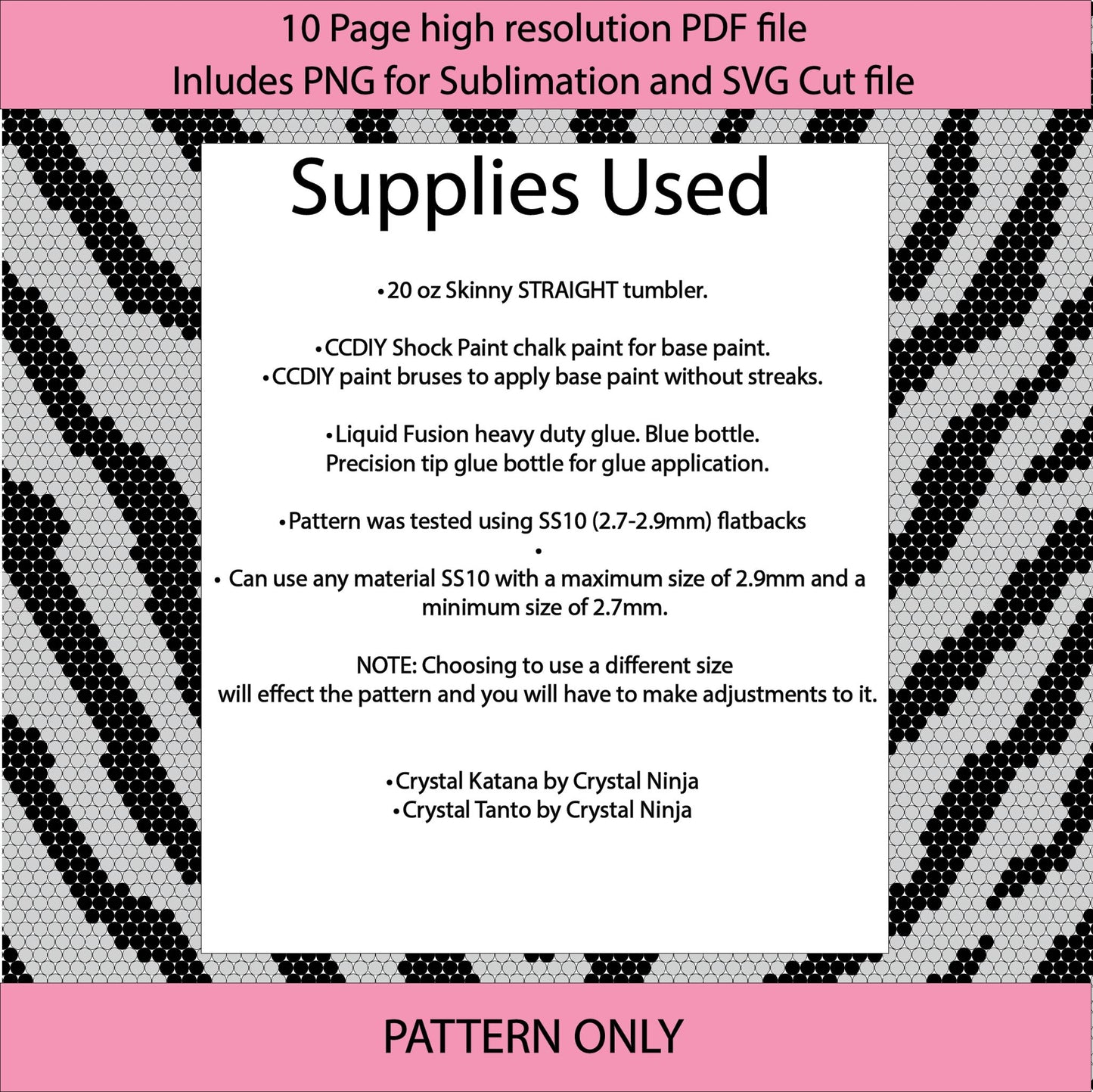 SS10 White Tiger bling tumbler pattern,rhinestone tumblers,rhinestone patterns,bling patterns,diy,wild animal bling,sublimation,png,svg