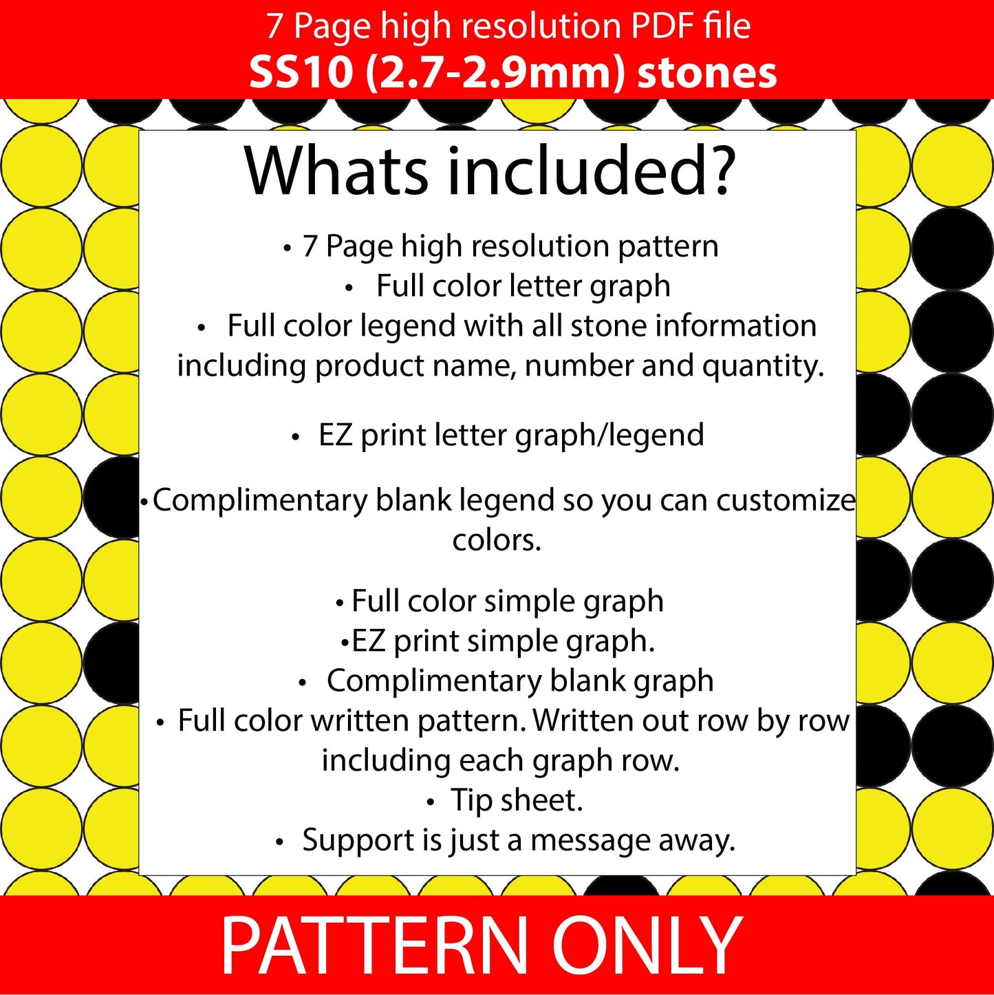 SS10 (2.7-2.9mm) Teacher Bling pen PATTERN,Rhinestone pen,Rhinestone pencil,Rhinestone tumbler,PDF,Full color,graph pattern, square stitch, teacher gift