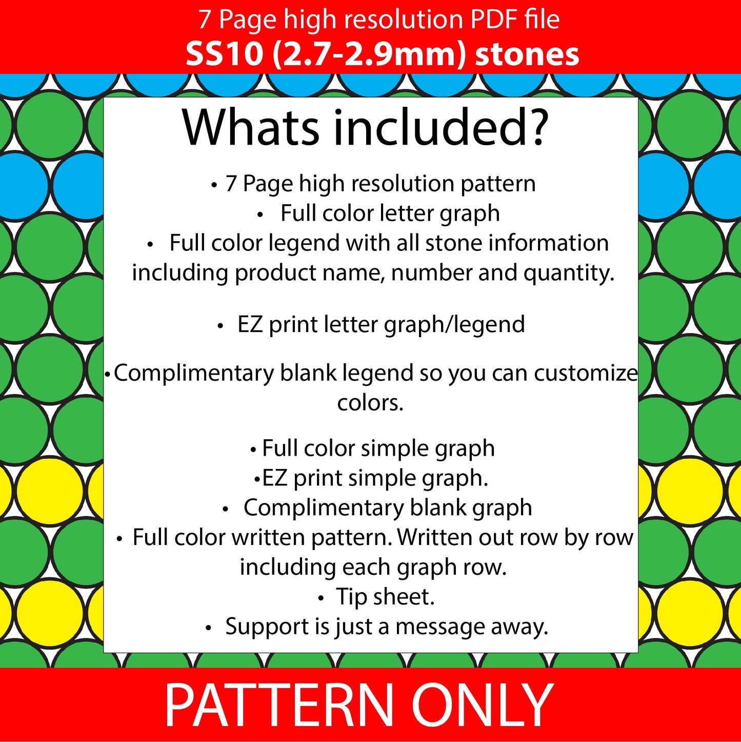 SS10 (2.7-2.9mm) Rainbow Serape bling pen,bling pen template,rhinestone pen pattern,rainbow bling pattern,rhinestone template,diy,dotz,rainbow stripes,graph