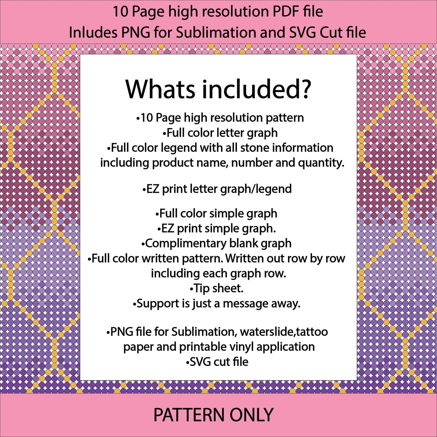 SS10 (2.7-2.9mm) Cotton Candy Diamond bling tumbler pattern,rhinestone tumblers,rhinestone patterns,bling patterns,flatback crystals,purple ombre,pink ombre,