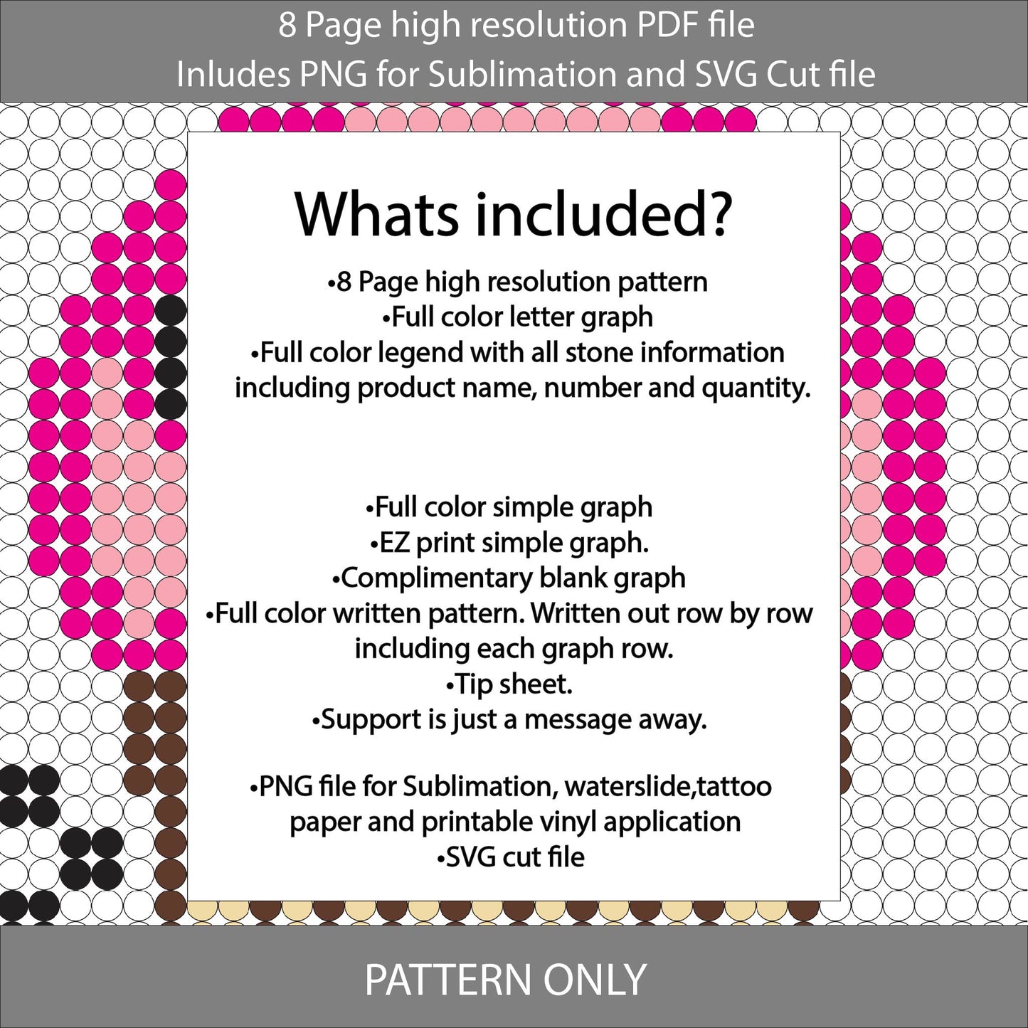 SS10 (2.7-2.9mm) 3oz Checkerboard Cupcake Mini Skinny Tumbler,rhintestone template,bling graph,tumbler wrap,bling sublimation,PNG,pdf,svg,diy