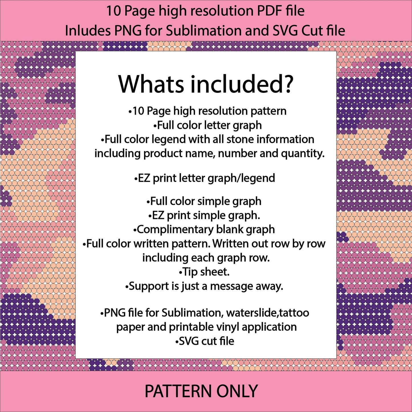 SS10 (2.7-2.9mm) Sunset Camo bling tumbler pattern,rhinestone tumblers,rhinestone patterns,bling patterns,sublimation,gifts for her,camouflage,pink,diy