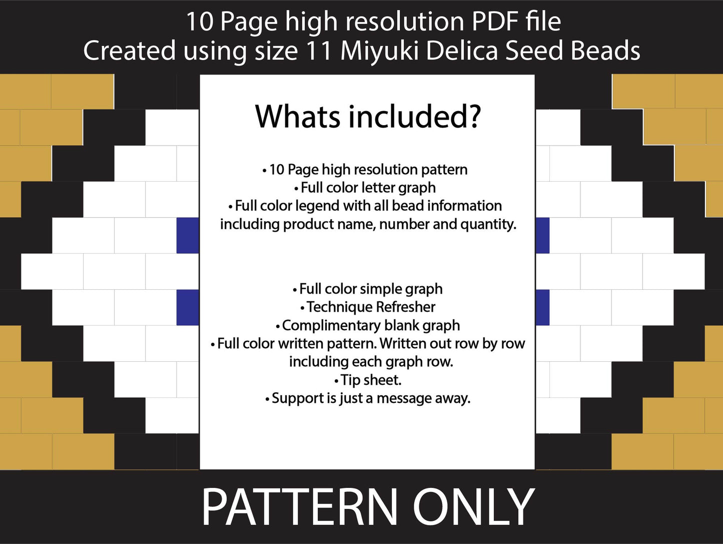 Long Evil Eye brick stitch fringe miyuki delica seed bead earring pattern,size 11 seed beads,square stitch,pattern,diy,blue seed bead