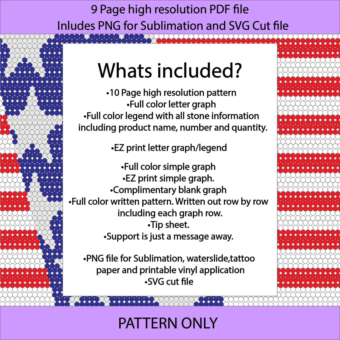 SS12 (3-3.2mm) Stars Stripes bling tumbler,rhintestone template,bling graph,tumbler wrap,bling sublimation,diy,patriotic,american flag,red white blue (Copy)