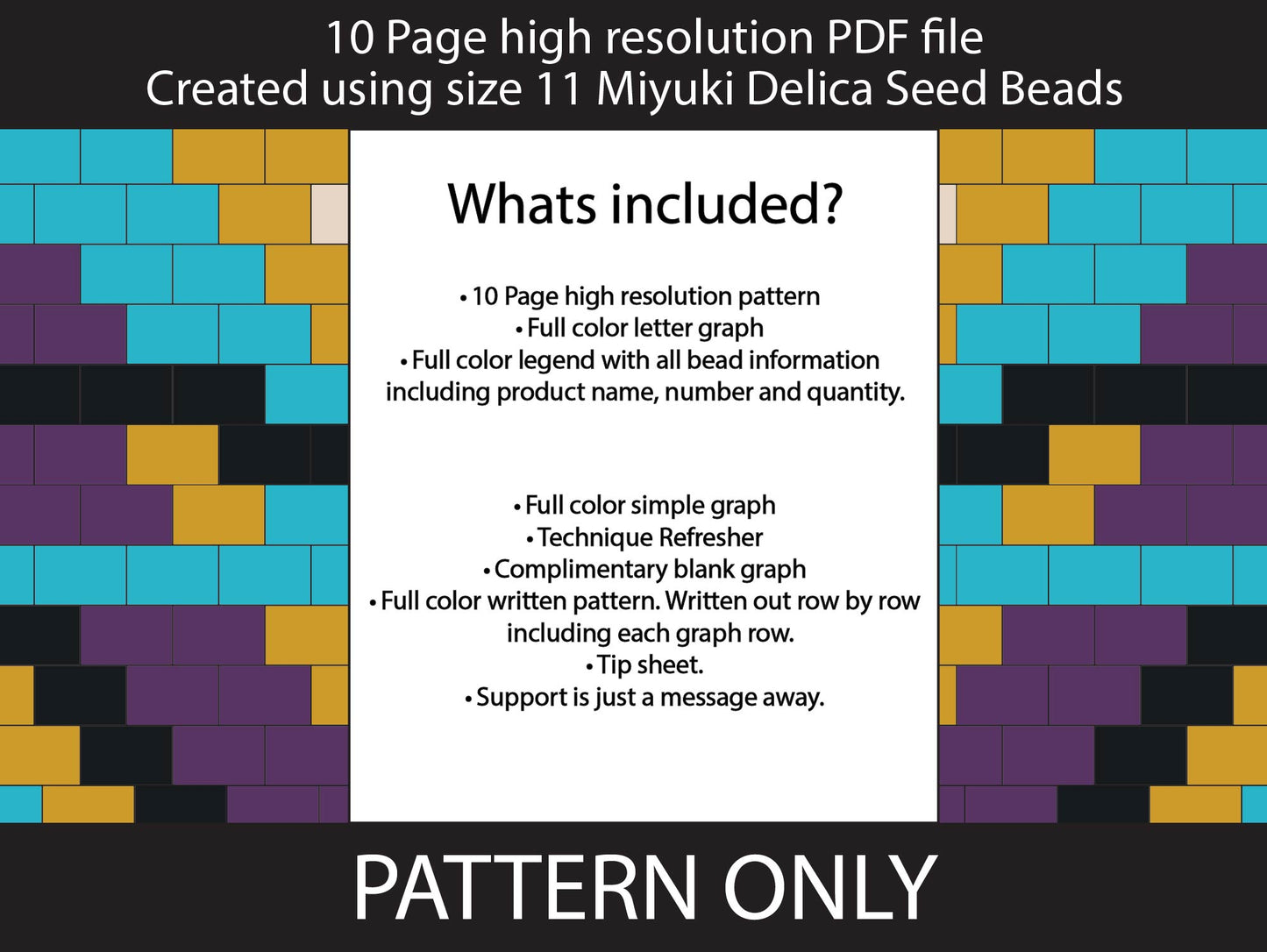 Teal Aztec brick stitch fringe miyuki delica seed bead earring pattern,size 11 seed beads,square stitch,pattern,diy,blue seed bead