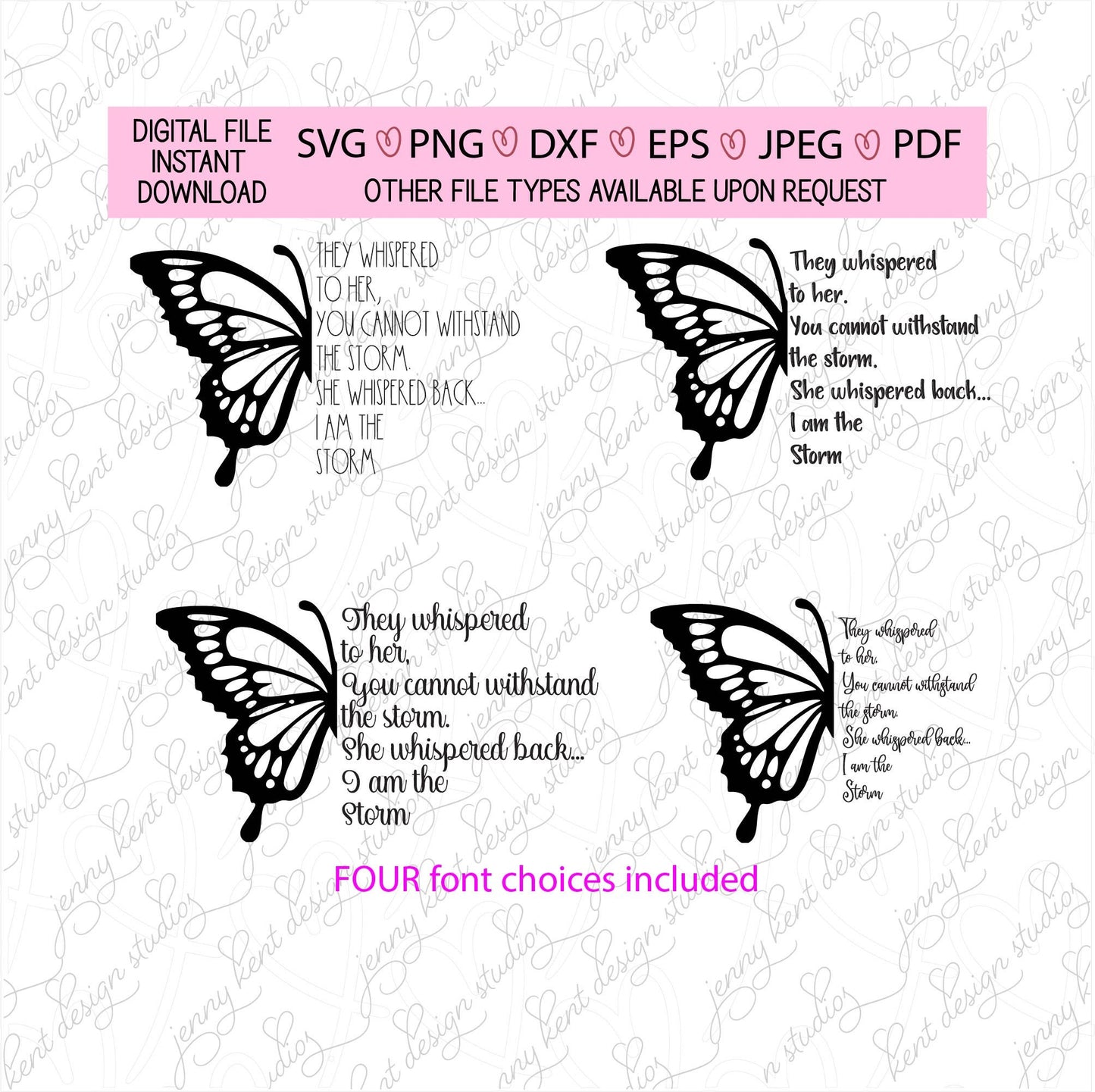 I am the storm,butterfly,monarch,empowerment,girl power,strength,storm clouds,growth,ocean,waves,png,pdf,dxf,svg,jpeg,cut file,cricut,tattoo