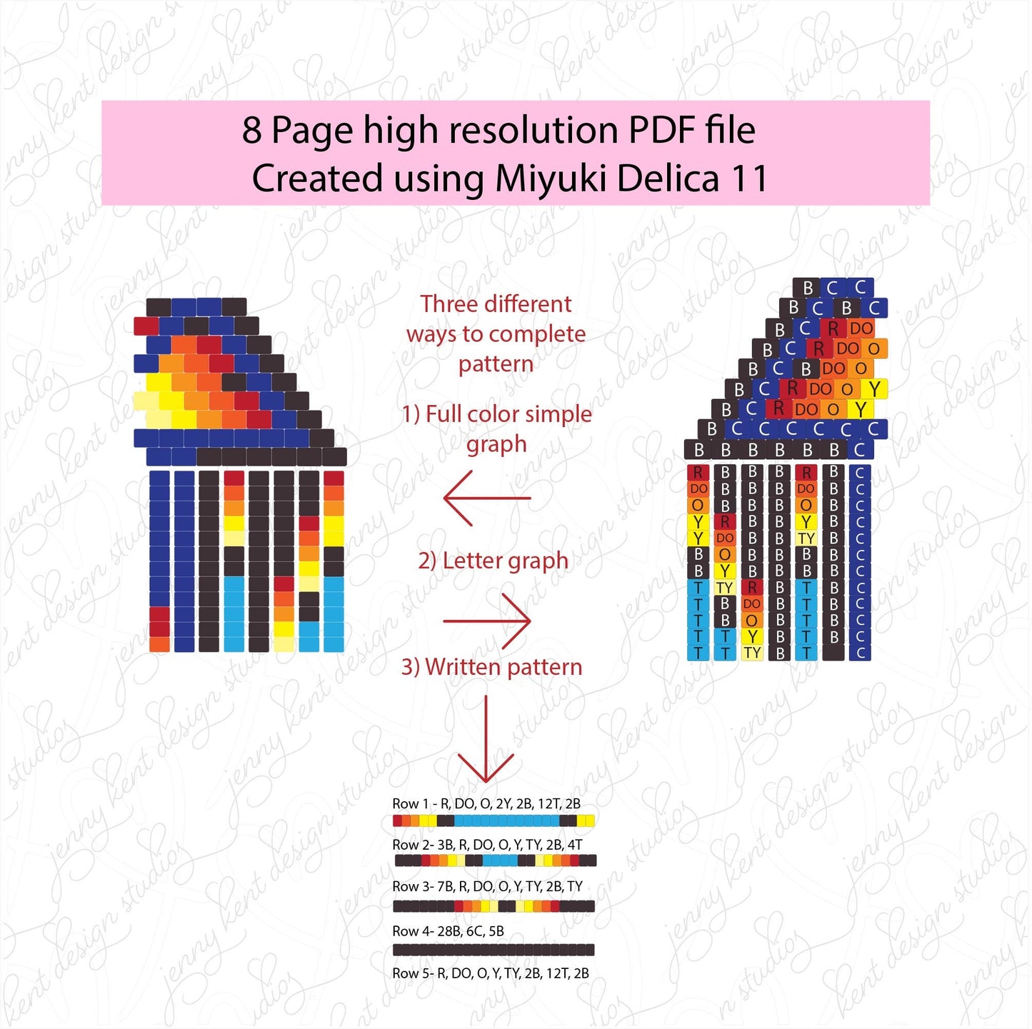 Cobalt Tribal Sunset brick stitch fringe miyuki delica seed bead earring pattern,size 11 seed beads,square stitch,pattern,diy,blue seed bead
