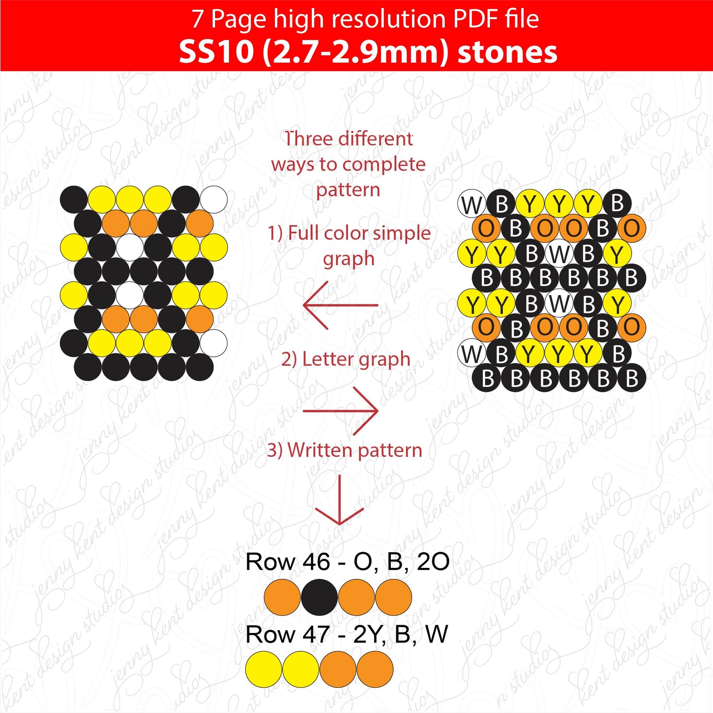 SS10 (2.7-2.9mm) Candy Corn bling pen,bling pen template,Rhinestone pen pattern,Graph template,Rhinestone template,diy,dotz,halloween,spooky diamonds, candy wraps