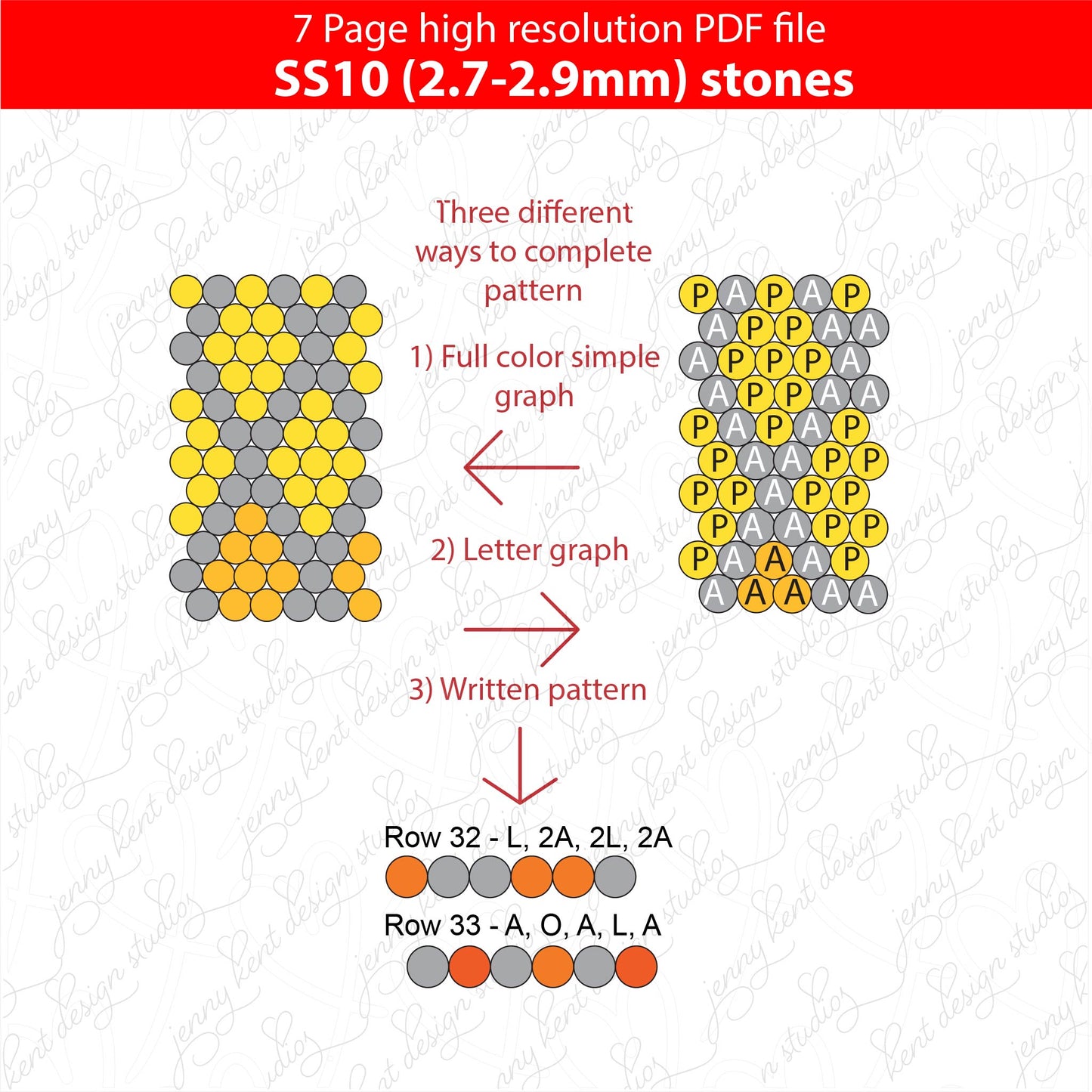 SS10 Shimmery Yellow to Red Argyle Ombre bling pen template,rhinestone pen pattern,bling pattern,rhinestone template,diy,dotz,honeycomb,fire