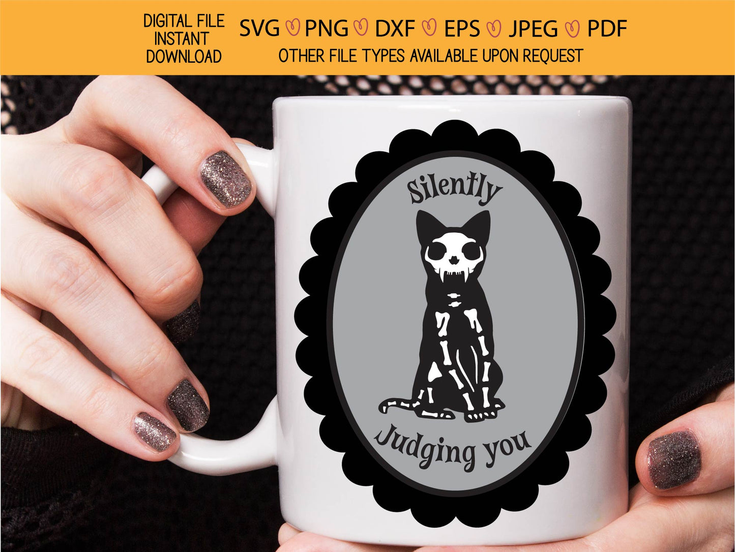 Skeleton Cat Cameo bundle,halloween cat decal,skeleton cat,spooky season, SVG,PNG,sublimation,print and cut,high resolution digital download