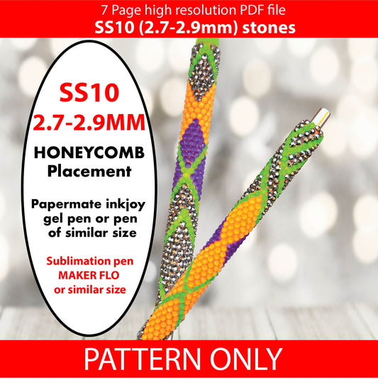 SS10 Abstract Argyle Halloween bling pen,bling pen template,Rhinestone pen pattern,Graph template,Rhinestone template,diy,dotz,diamonds,labyrinth