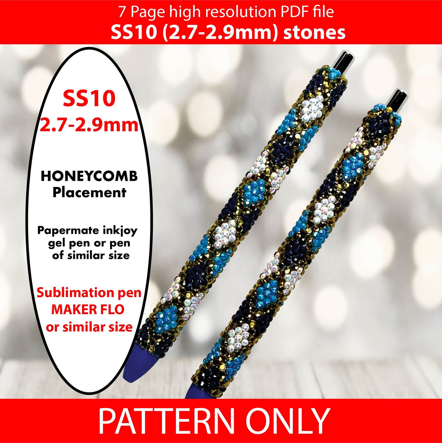 SS10 (2.7-2.9mm) Hanukkah Argyle bling Pen pattern,rhinestone pens,rhinestone patterns,bling patterns,diy,sublimation,png,svg