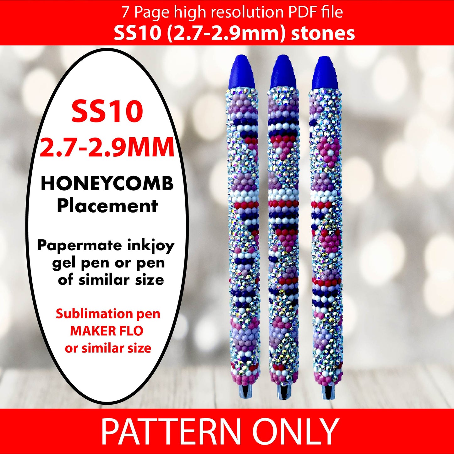 SS10 (2.7-2.9mm) Serape Hearts bling pen template,rhinestone pen pattern, bling pattern,rhinestone template,diy,dotz,valentine day bling pen,pink hearts,love
