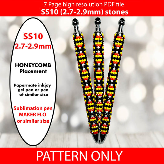 SS10 (2.7-2.9mm) Mini Candy Corn bling pen,bling pen template,Rhinestone pen pattern,Graph template,Rhinestone template,diy,dotz,halloween,spooky diamonds, candy wraps, itty bitty candy