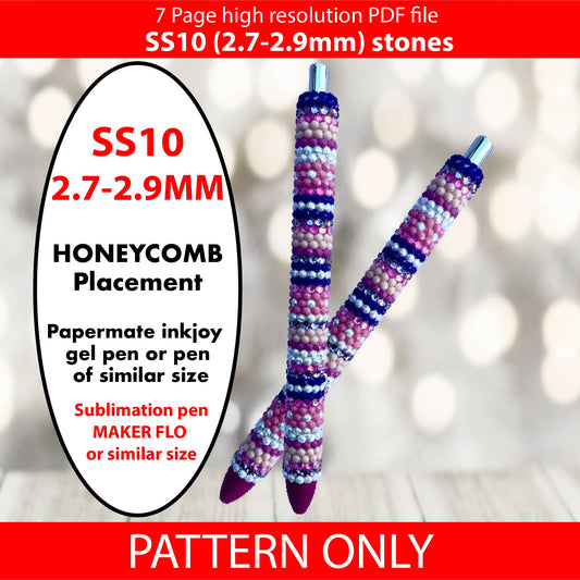 SS10 (2.7-2.9mm) Valentine Serape bling pen template,rhinestone pen pattern, bling pattern,rhinestone template,diy,dotz,valentines day,i like pink,purple