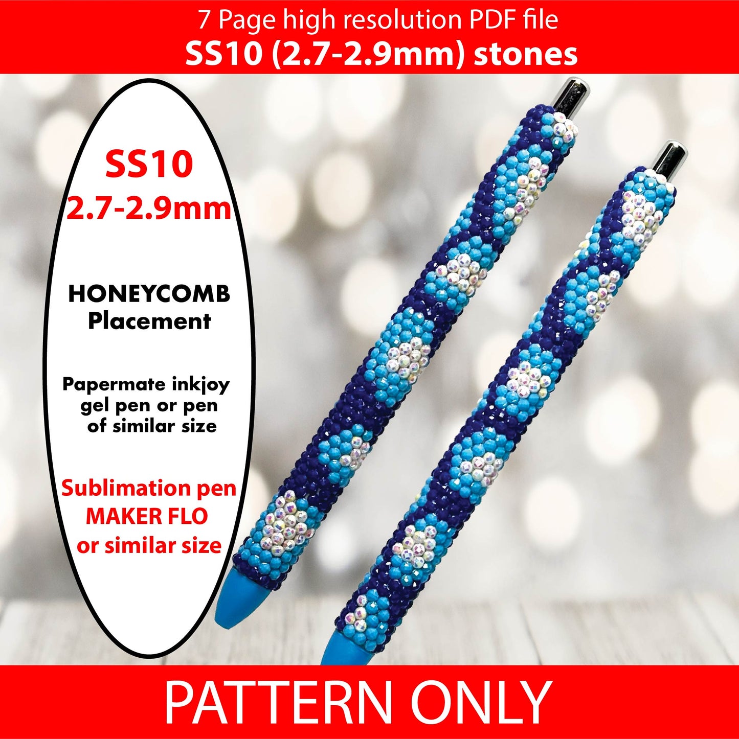 SS10 (2.7-2.9mm) Hanukkah leopard print bling pen template,rhinestone pen pattern, bling pattern,rhinestone template,diy,animal print tempate,leopard print