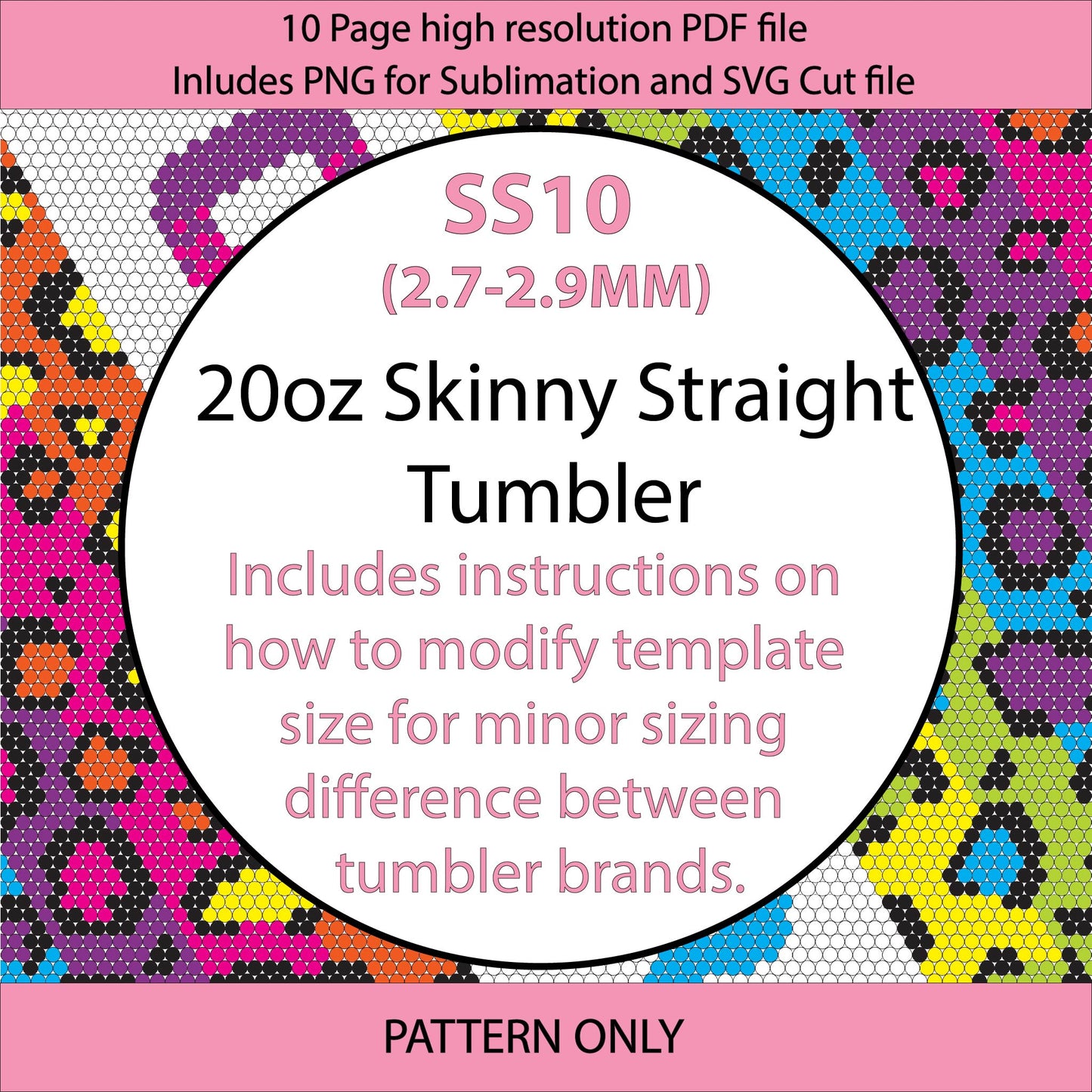 SS10 (2.7-2.9mm) Neon Leopard Print CHEER bling tumbler pattern,rhinestone tumblers,rhinestone patterns,bling patterns,diy,leopard bling,sublimation,png