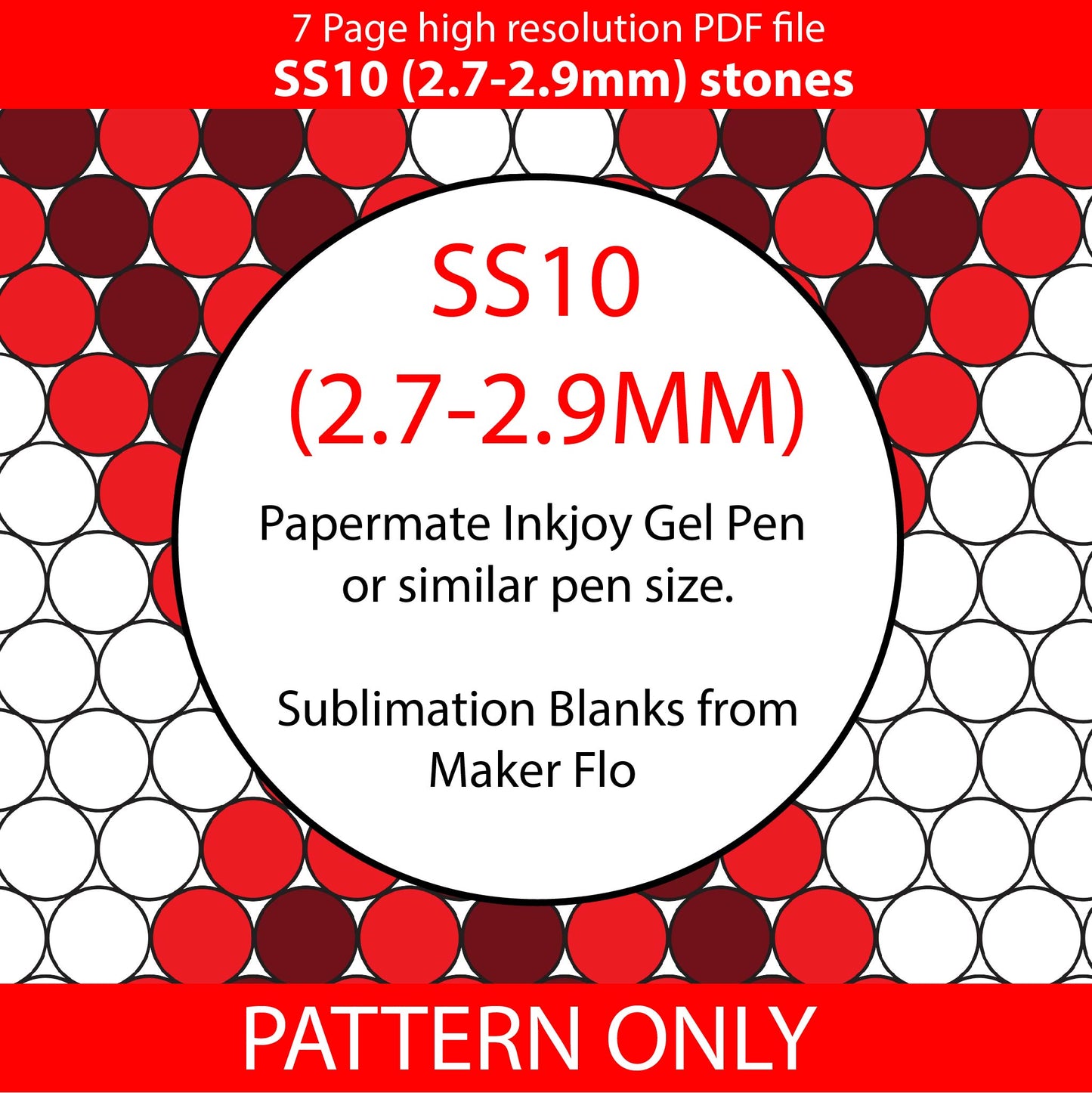 SS10 (2.7-2.9mm) Smiling Snowman bling pen graph,bling template,rhinestone pattern,bling pen wrap,PDF,full color pattern,honeycomb,christmas,dotz,diy,winter