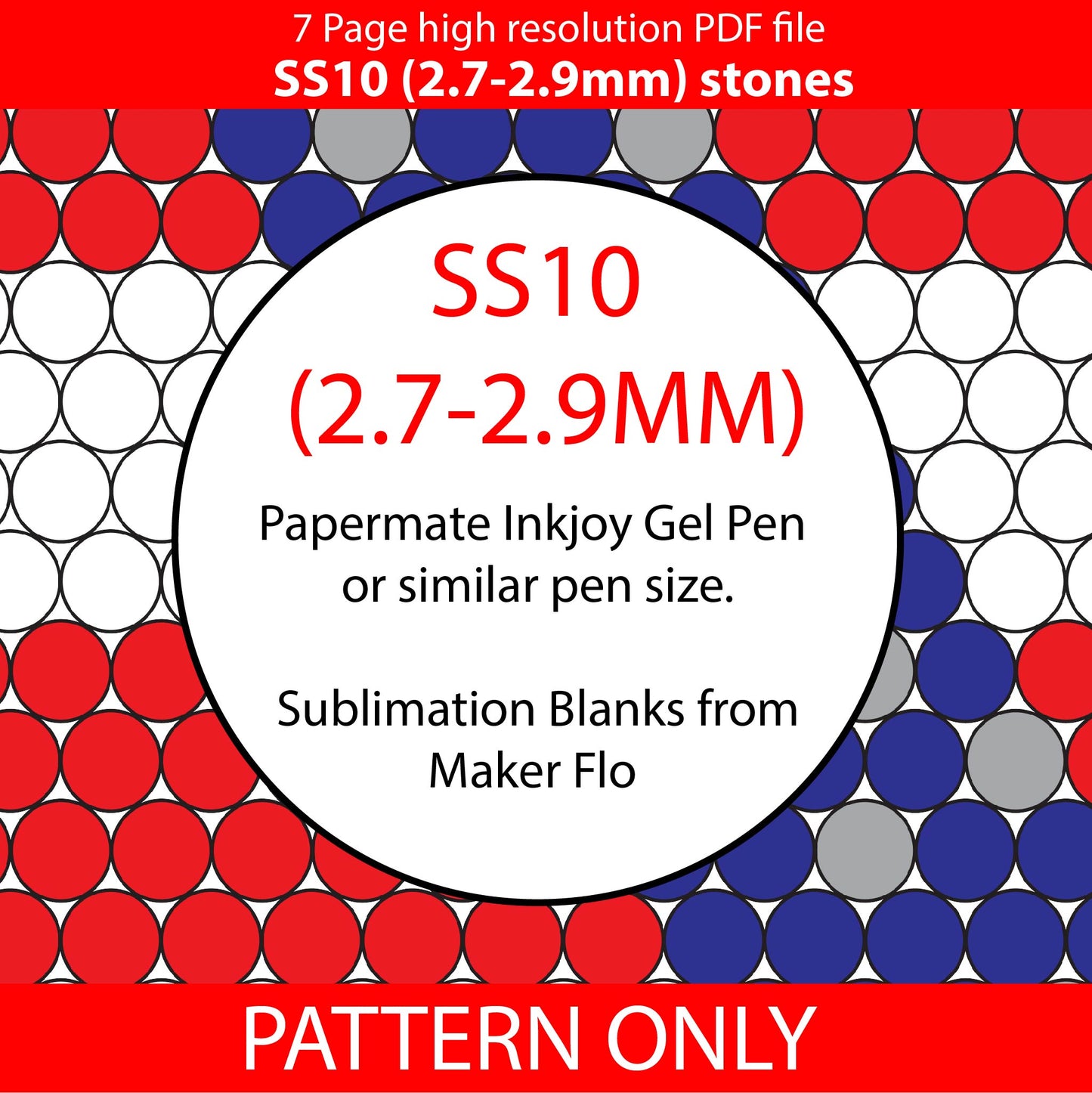 SS10 (2.7-2.9mm) Stars N Stripes Bling Pen,papermate inkjoy bling template,stainless pen blank templates, rhinestone template,american flag,diy,anthem
