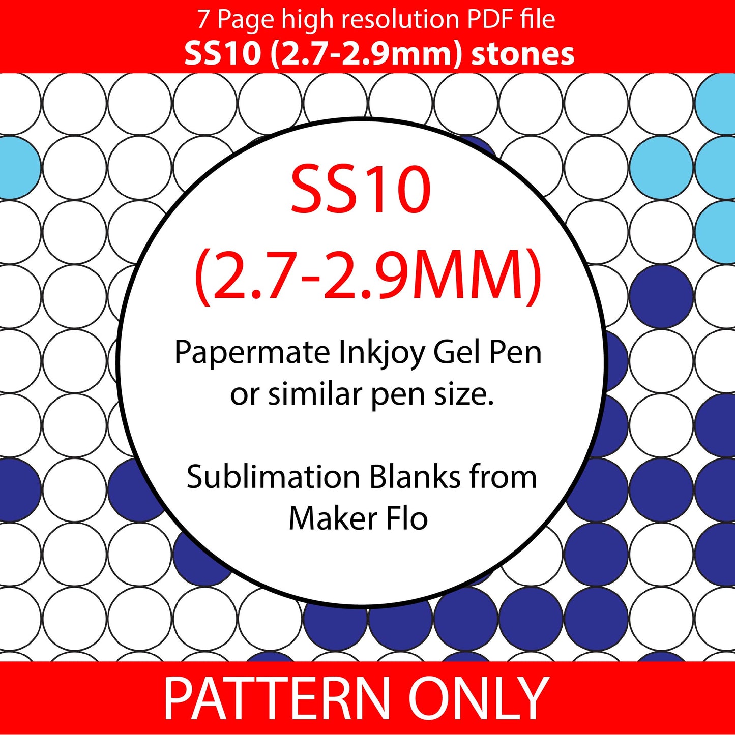 SS10 (2.7-2.9mm) Snowflake Serape bling pen graph,bling template,rhinestone pattern,bling pen wrap,PDF,full color pattern,linear,christmas,dotz,diy,winter