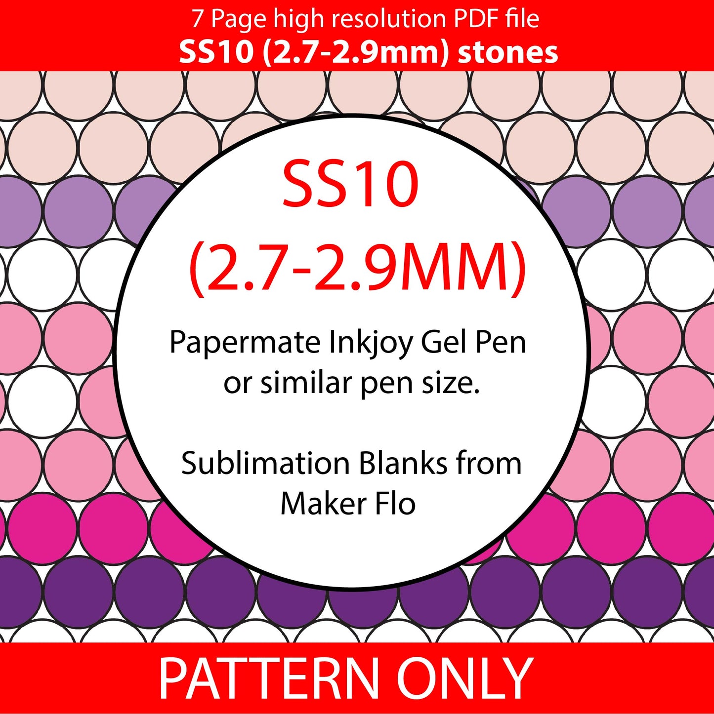 SS10 (2.7-2.9mm) Valentine Serape bling pen template,rhinestone pen pattern, bling pattern,rhinestone template,diy,dotz,valentines day,i like pink,purple